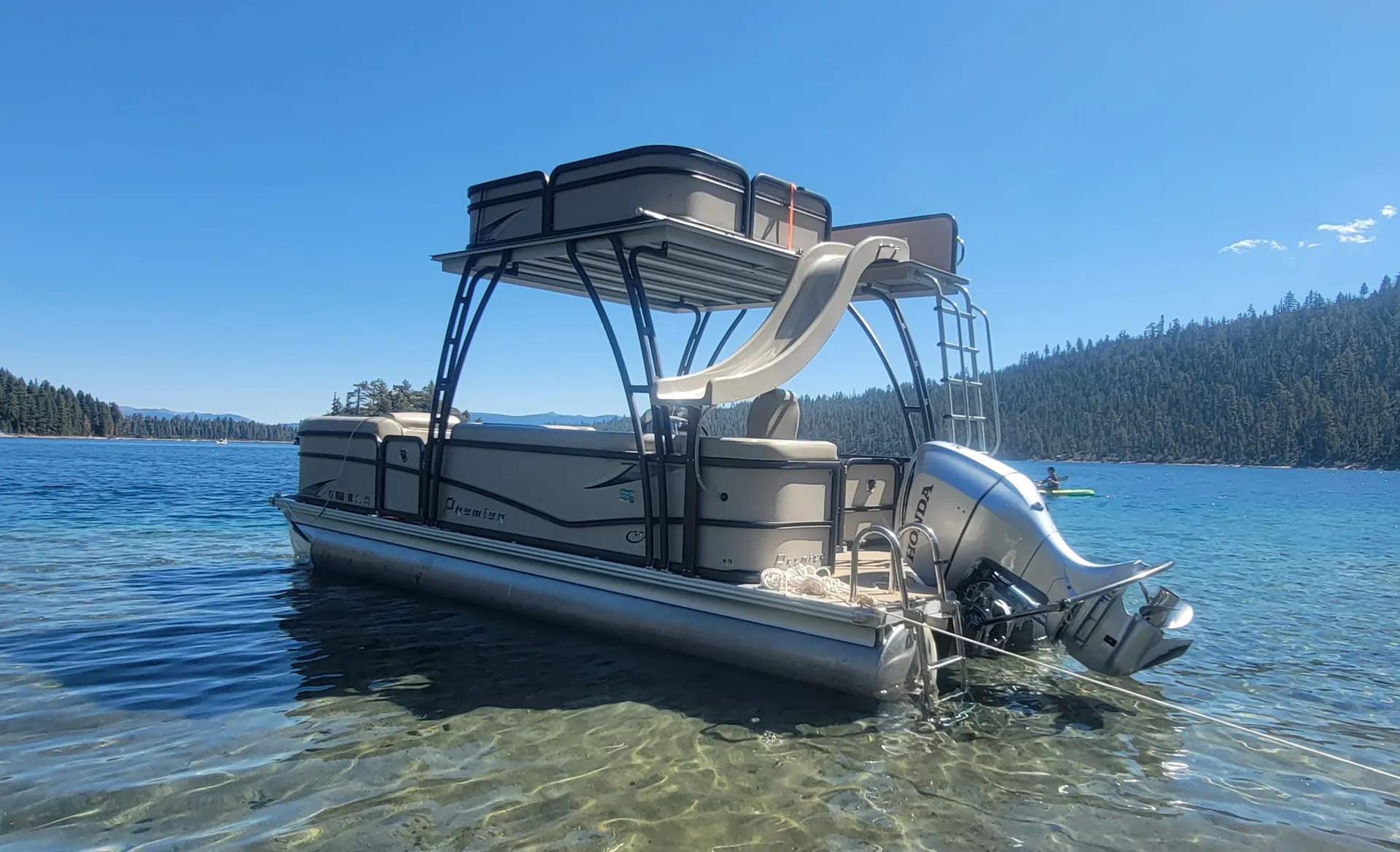 Luxury Double Decker Pontoon Party Boat with Slide