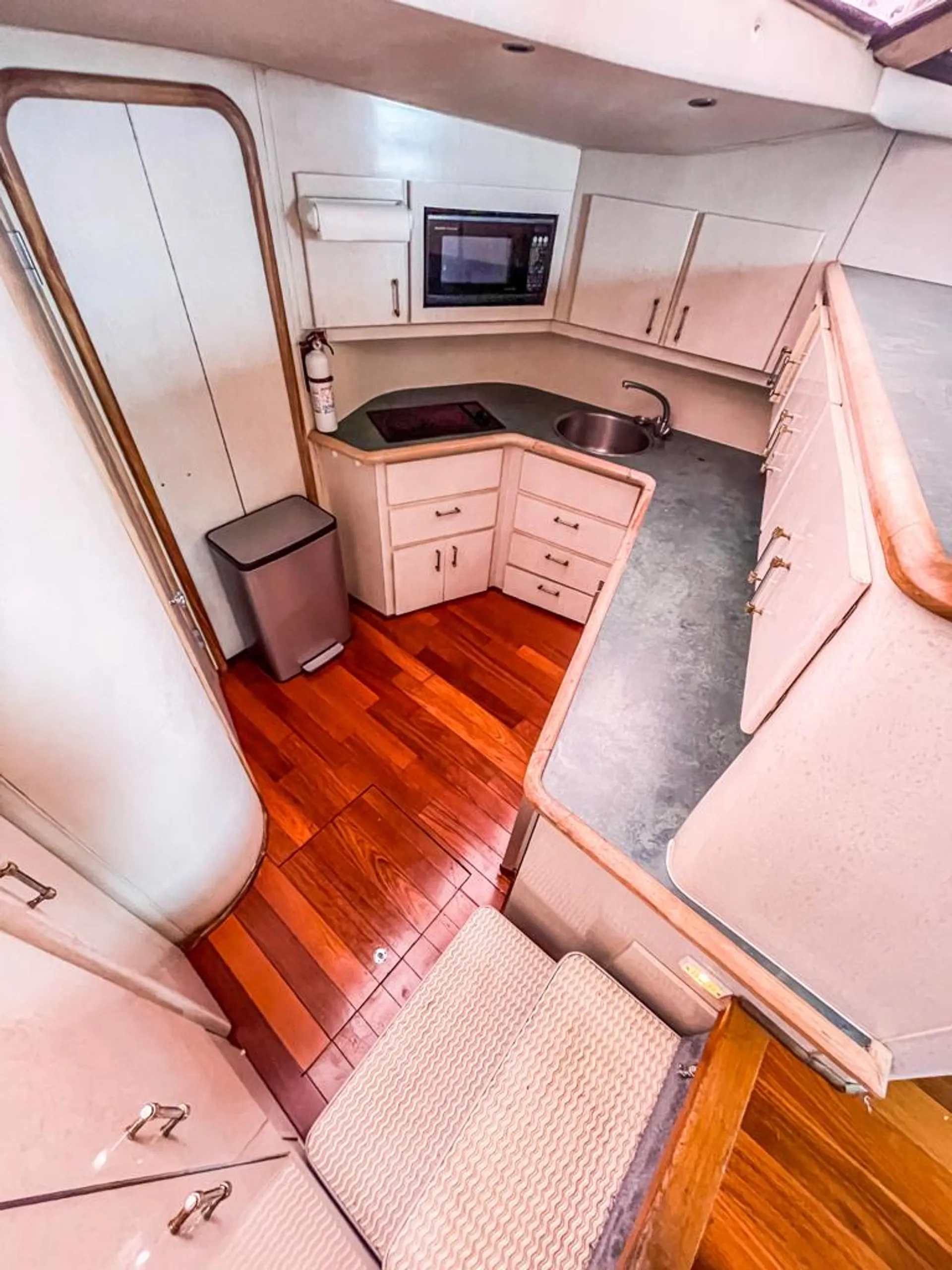 Enjoy life on a 50ft three level yacht. 12 people.