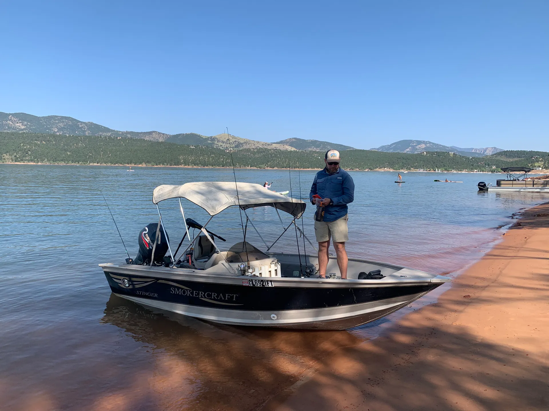 Fishing boat, down-rigger, trolling motor, finders