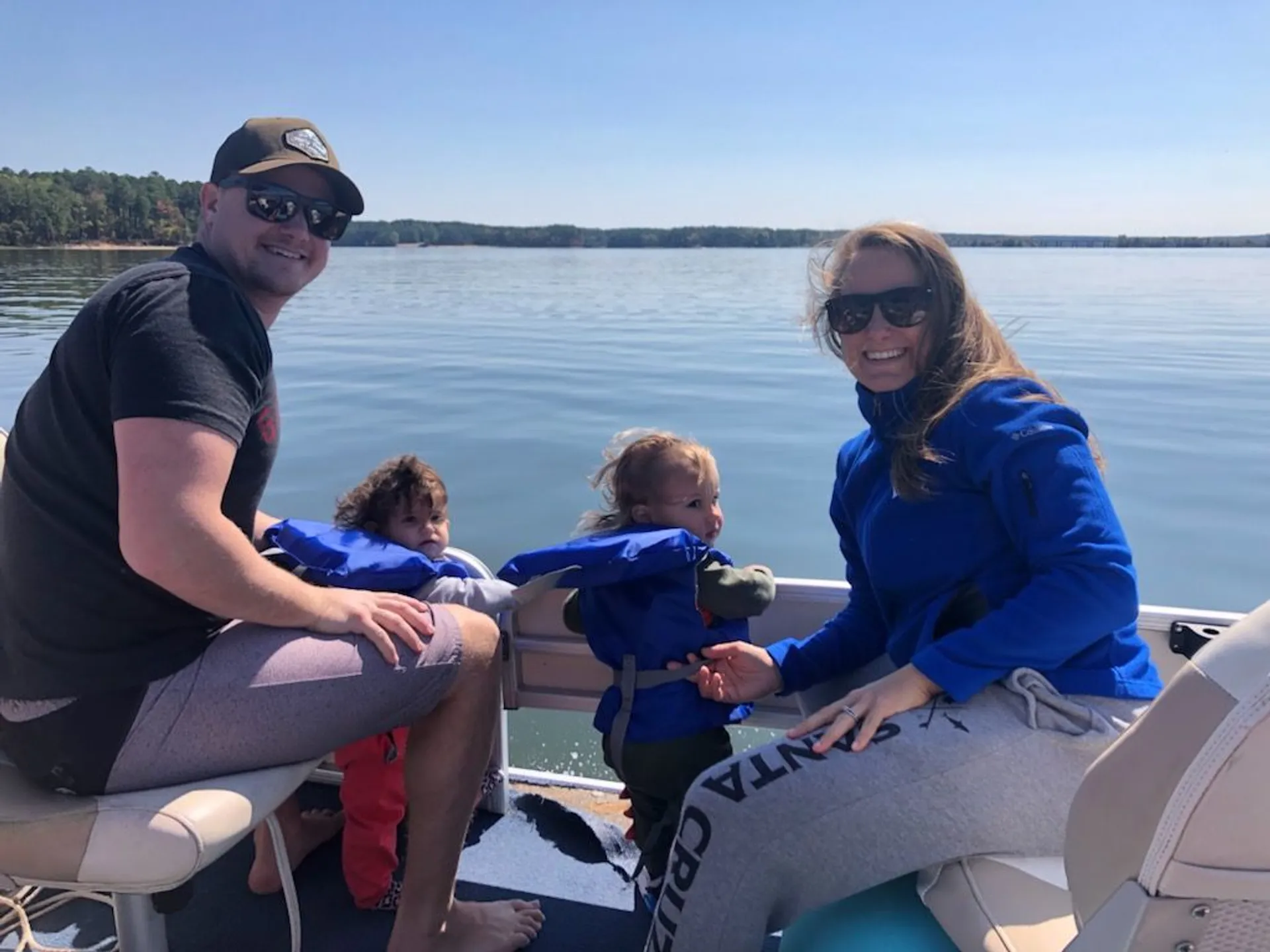Family Fun &amp; Sun 24 Foot Tritoon. Lots of shade.
