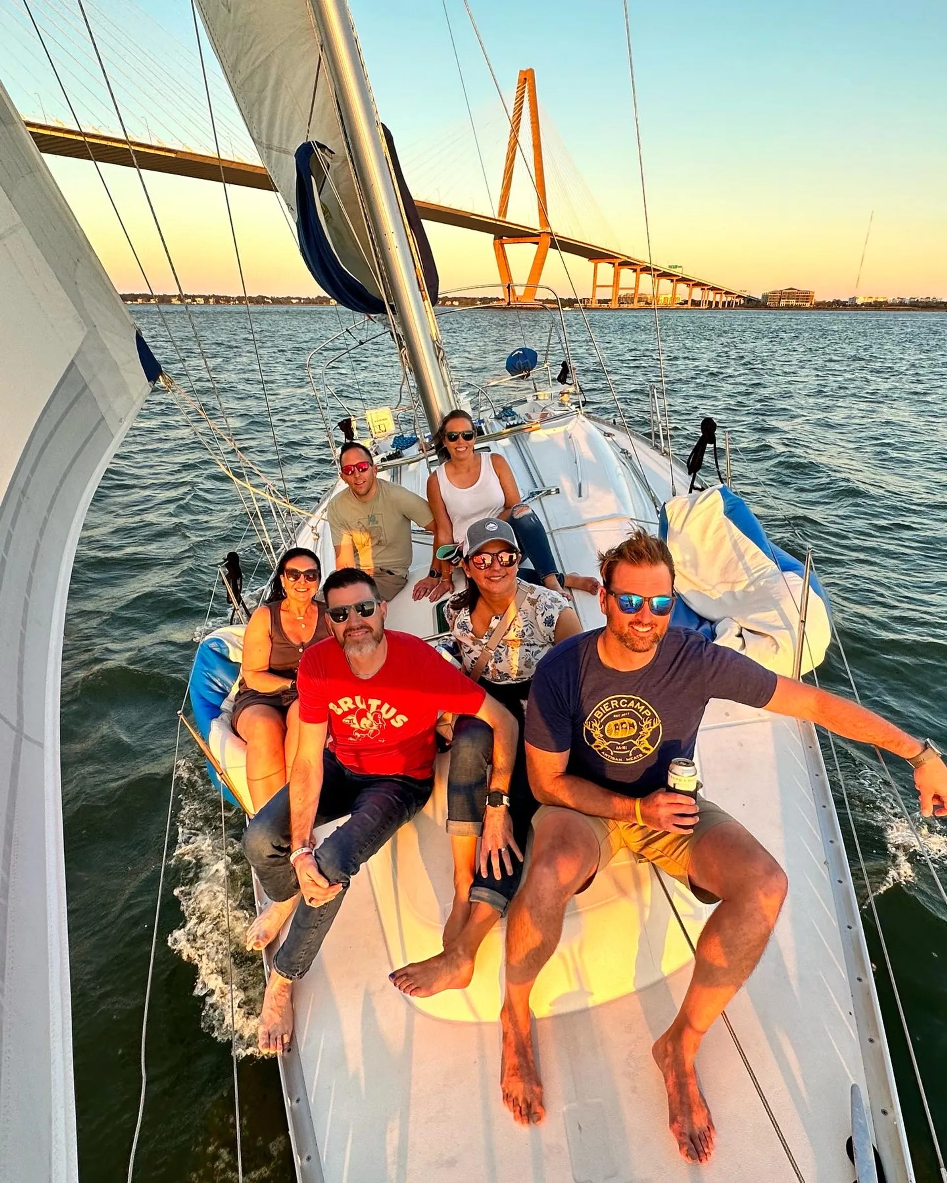 Private BYOB Luxury Monohull Sailing in the Charleston Harbor
