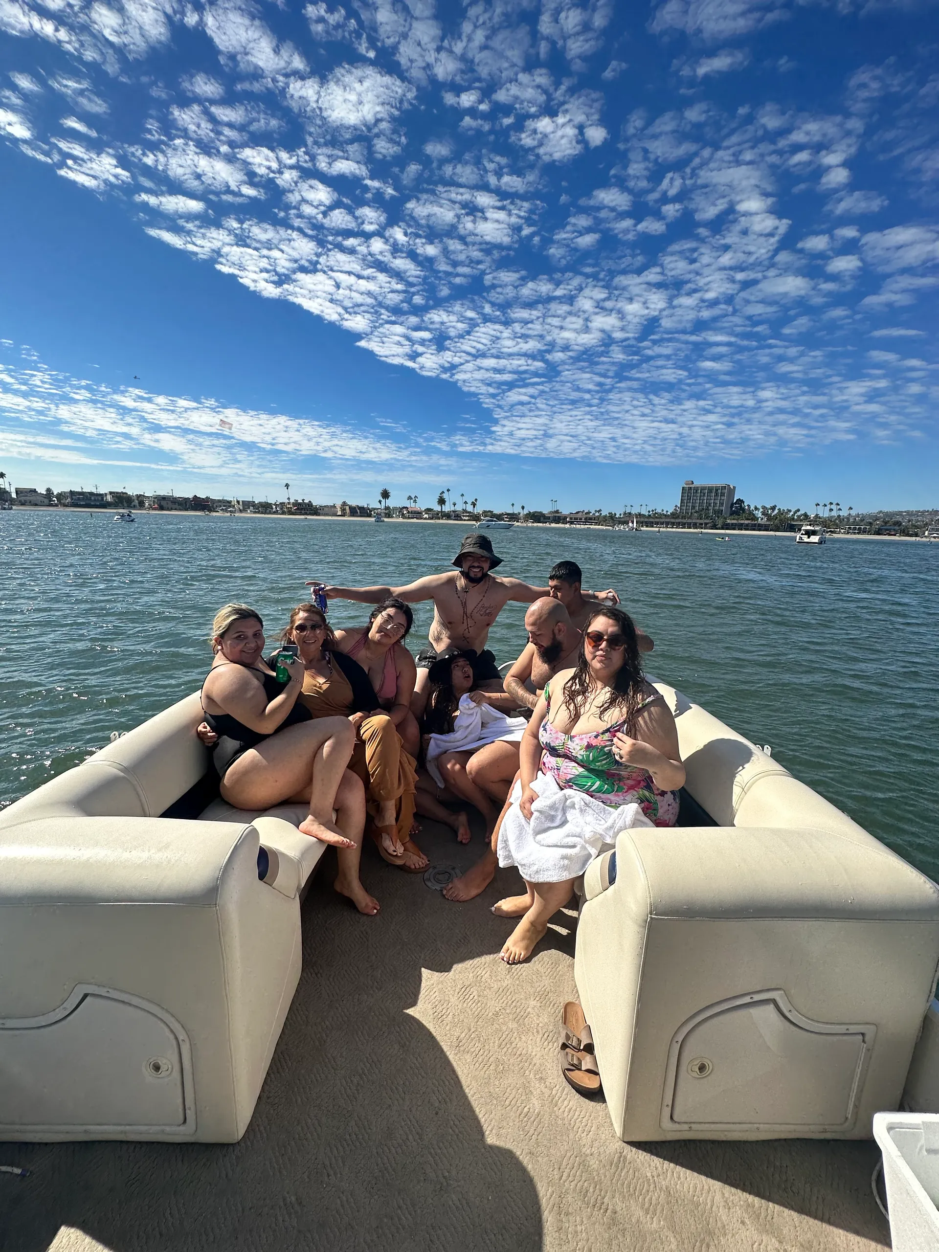 32 Feet Party Cruiser Pontoon with Slide for up to 12