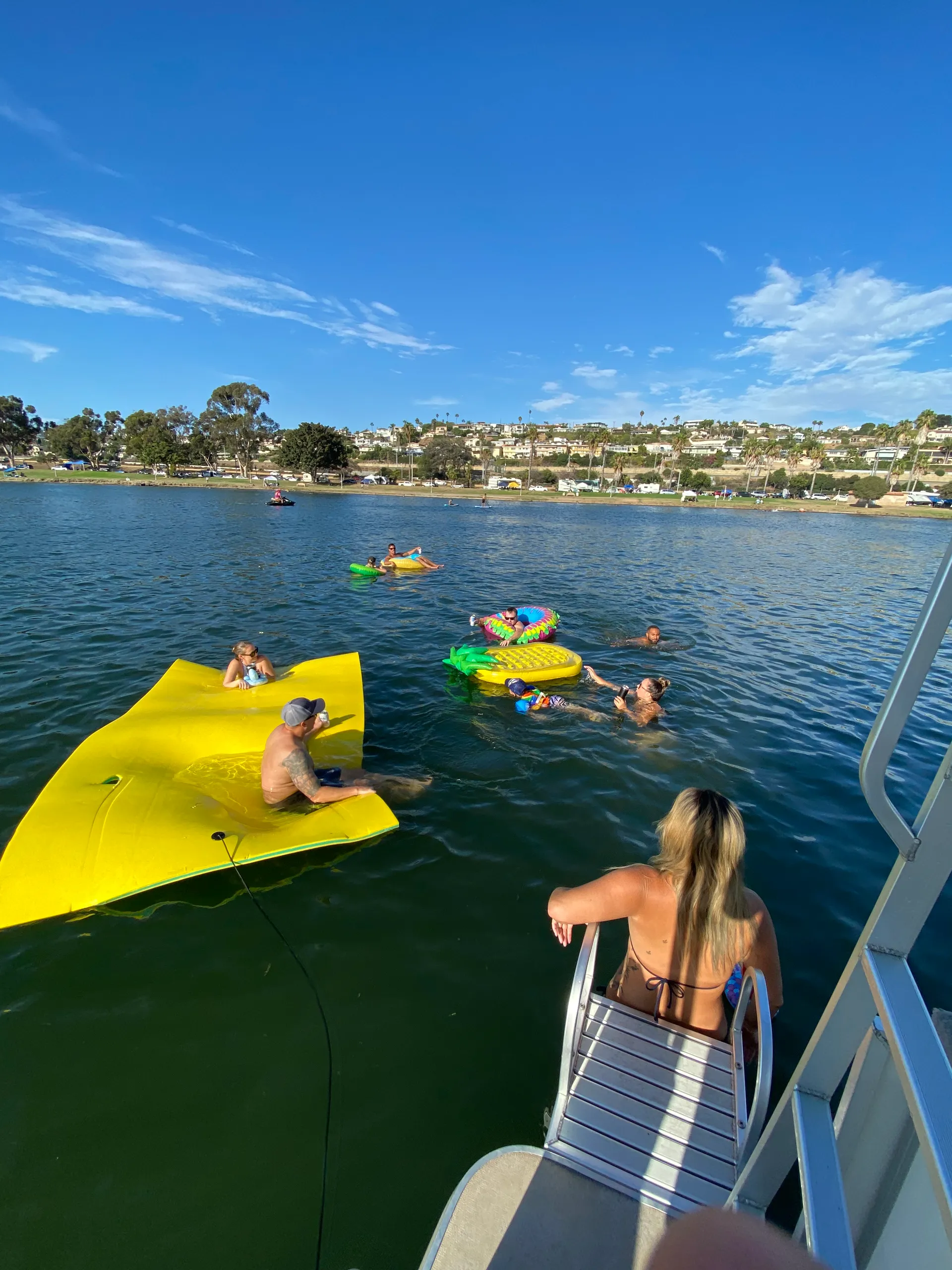 32 Feet Party Cruiser Pontoon with Slide for up to 12