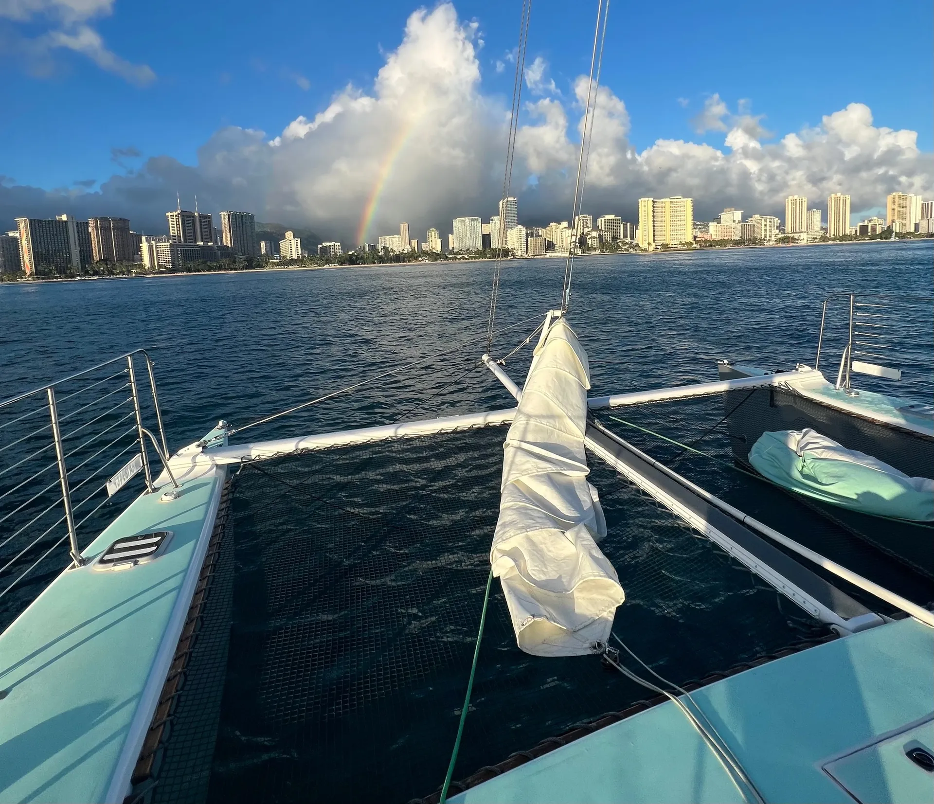 Private Charter On 48 ft Custom Made Sailing Catamaran in Honolulu, HI