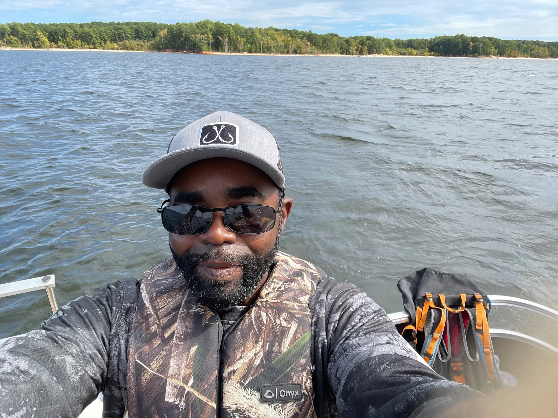 22' Blue Blessings Pontoon with grill. 