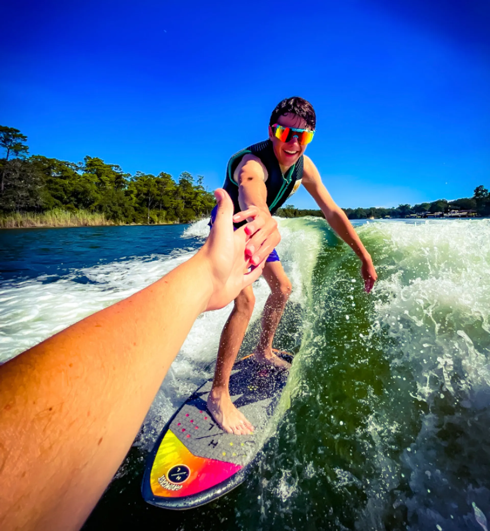 Crab island excursion & Wakesurf session on a 2025 Nautique G23 