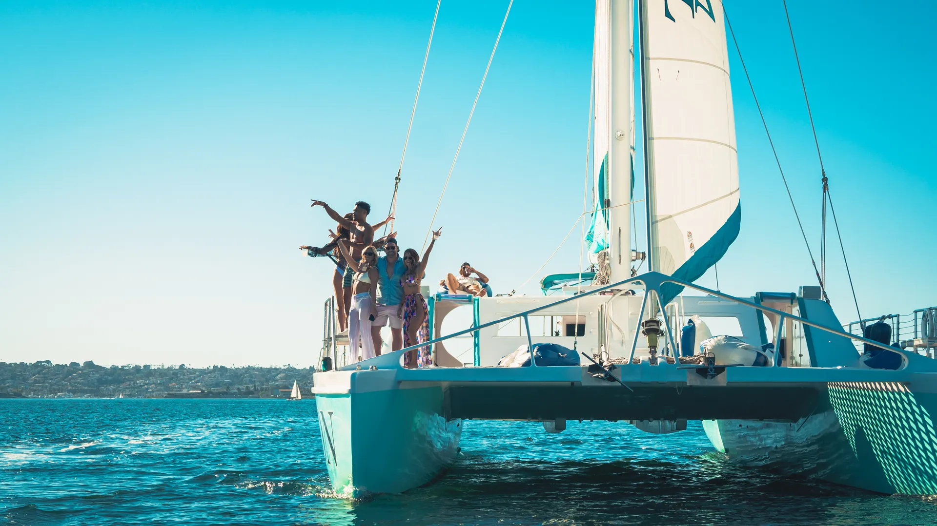 Largest Catamaran Yacht in San Diego! Captain, Crew, & Bartender Incl.