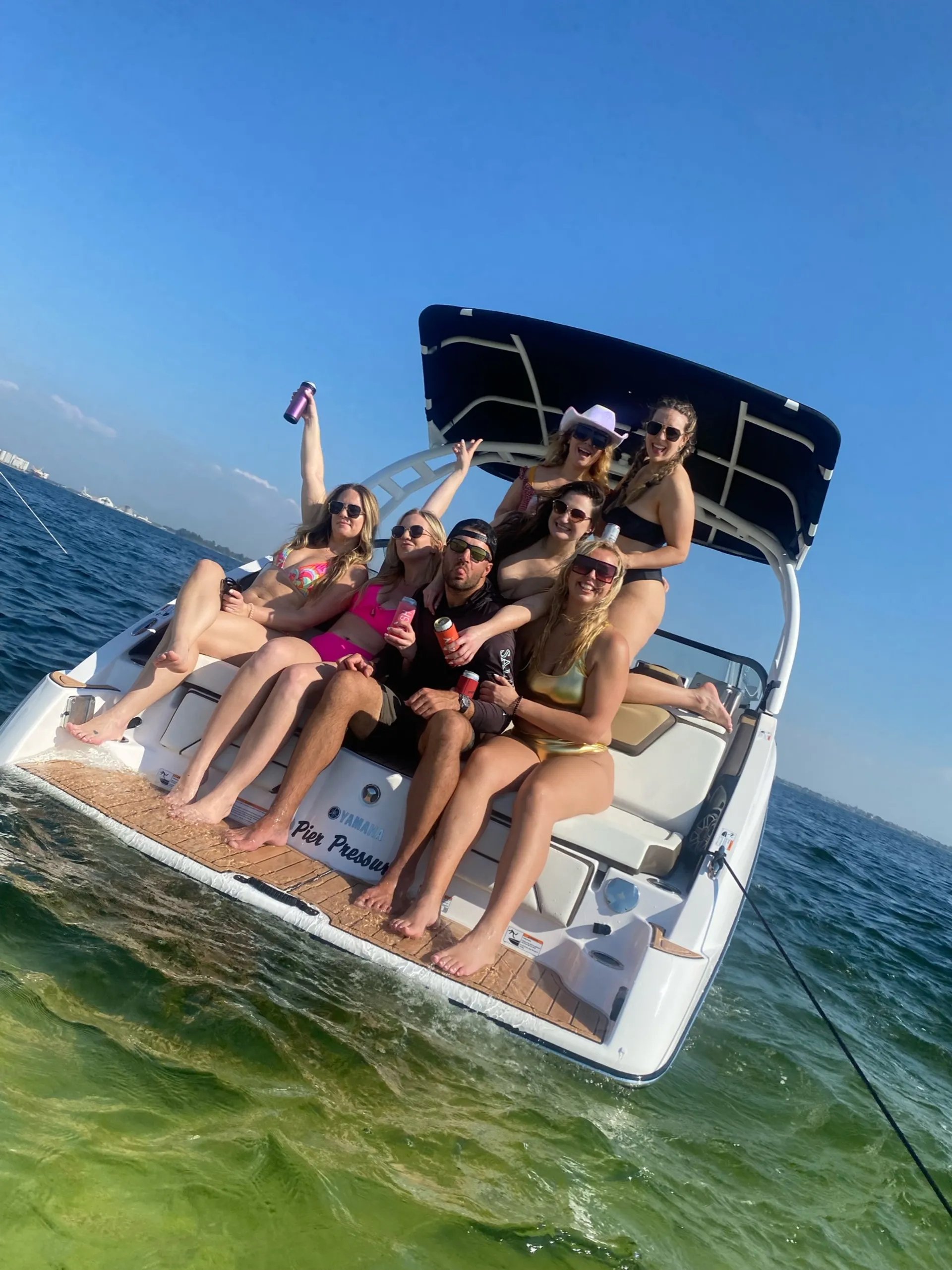 Tampa’s finest. “Pier Pressure” 25’ Yamaha Jet Boat