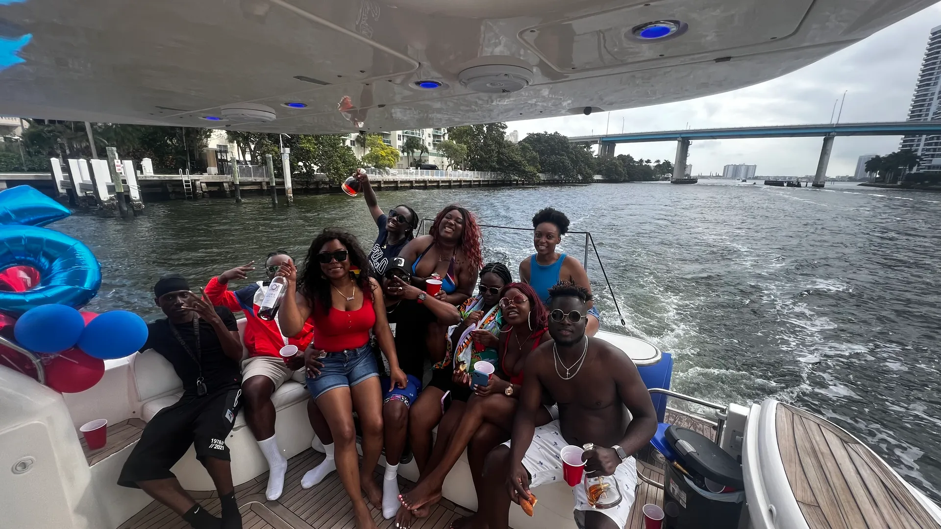  Miami 50ft luxurious Yacht . Jetski available