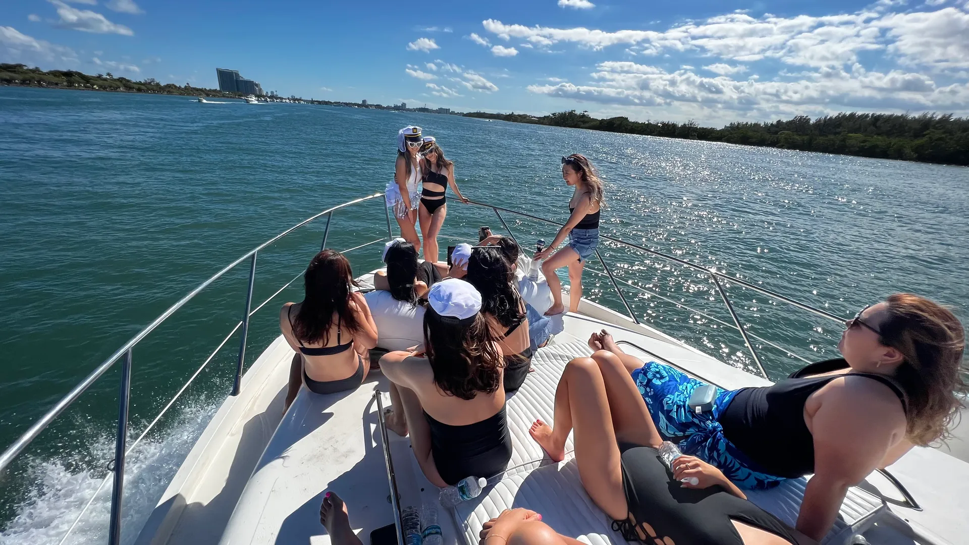  Miami 50ft luxurious Yacht . Jetski available
