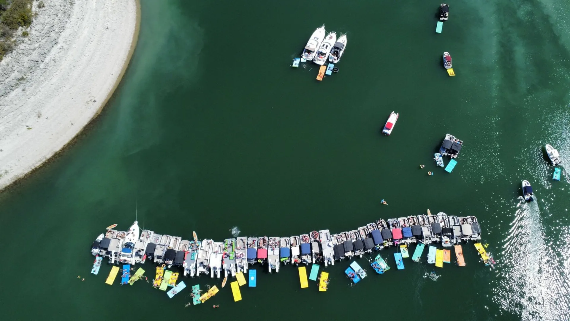 Double Decker Party Boat, Waterslide & Lily Pad!