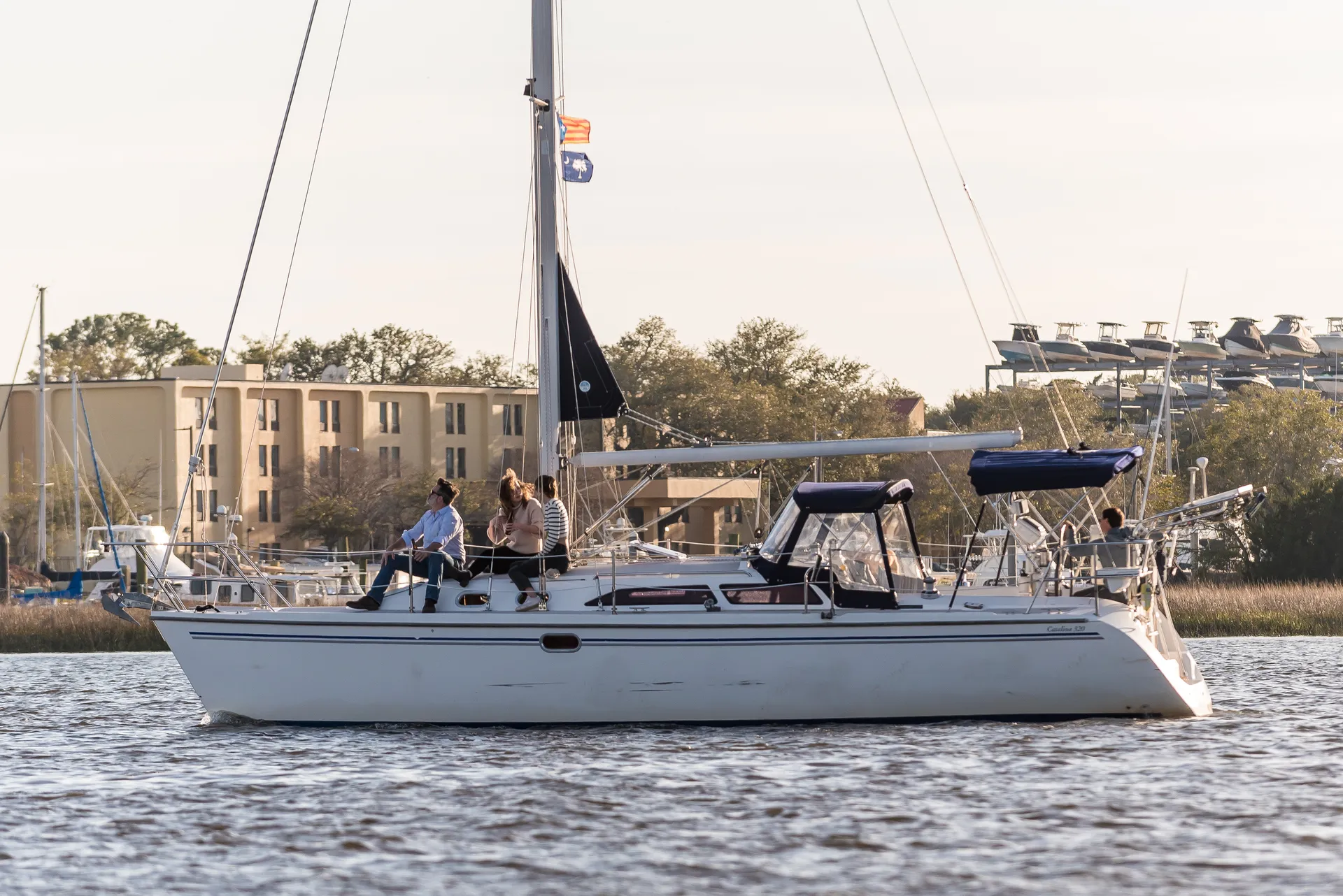 Private BYOB Luxury Monohull Sailing in the Charleston Harbor