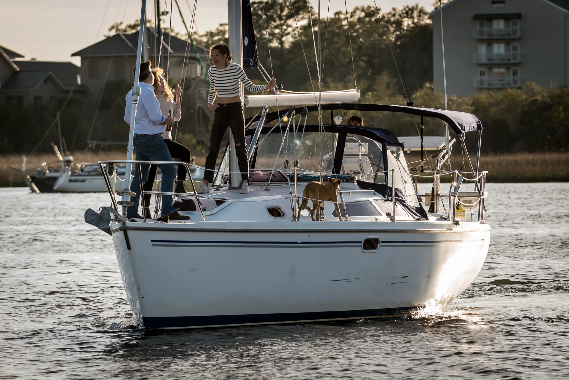 Private BYOB Luxury Monohull Sailing in the Charleston Harbor