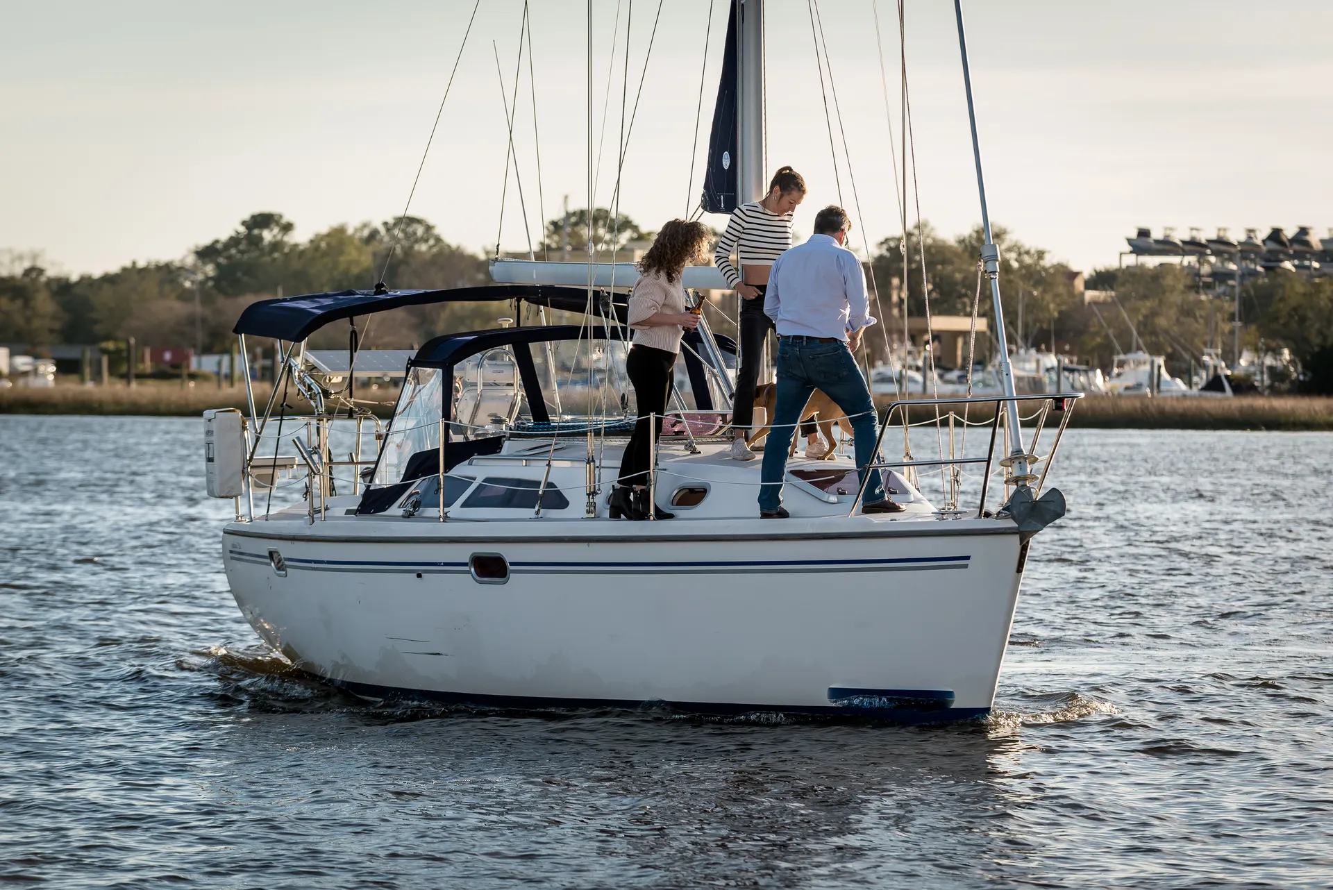 Private BYOB Luxury Monohull Sailing in the Charleston Harbor