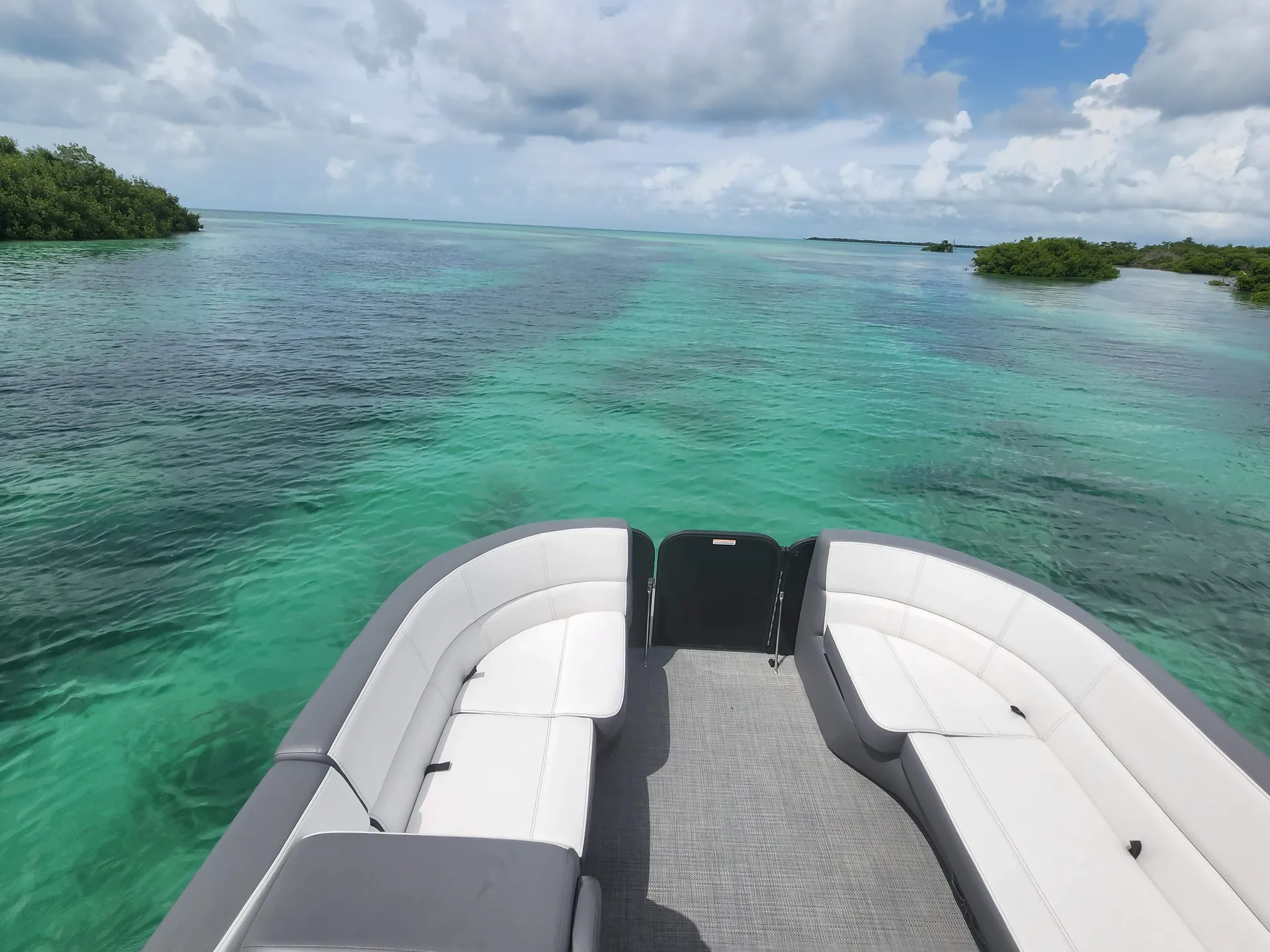 LUXURY TRI-TOON - Local delivery to Tampa Bay Ramps! Diving Board!