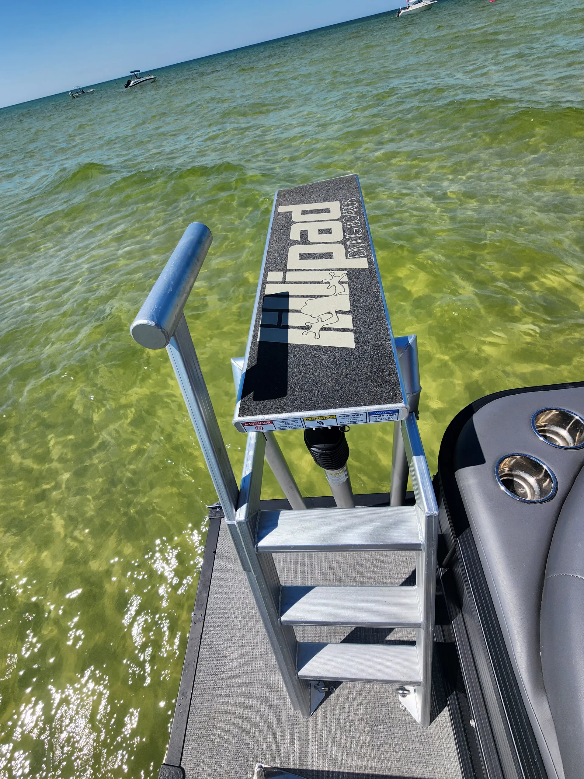 LUXURY TRI-TOON - Local delivery to Tampa Bay Ramps! Diving Board!