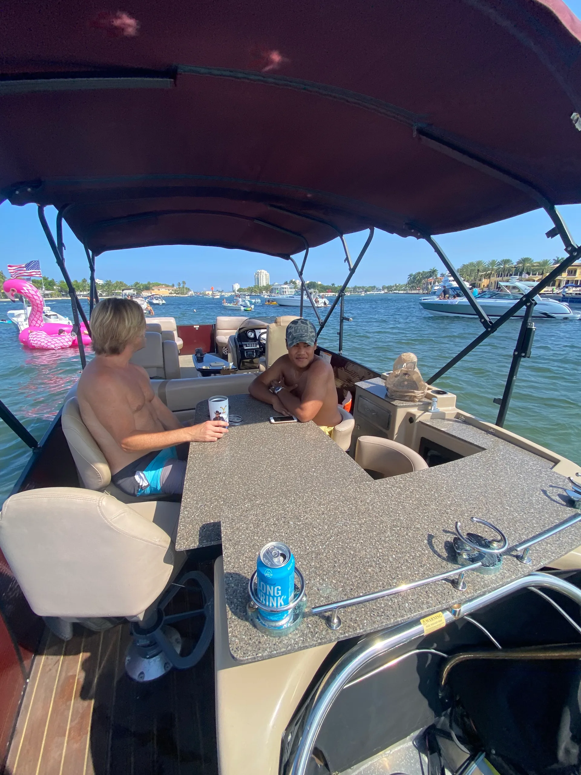 Aqua Patio Pontoon Ultimate Party Layout 27 ft