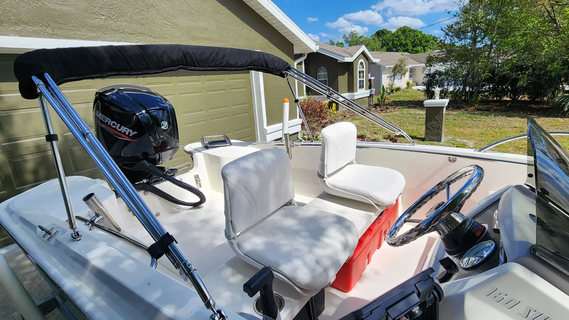 BOSTON WHALER 160 SUPER SPORT W/90 ELPT EFI 4-S W/TRLR in Deltona, FL — photo 5