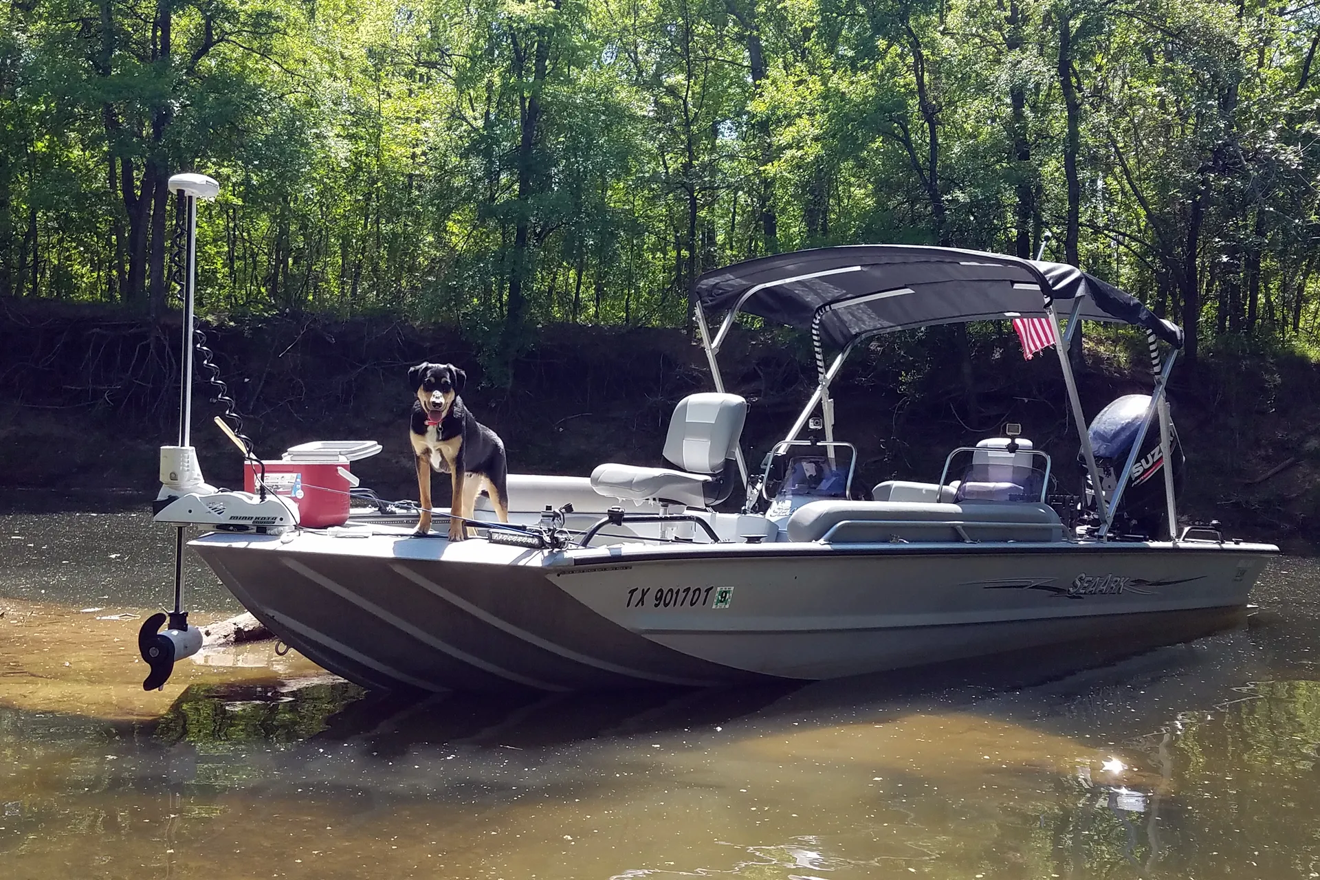 SeaArk BigEasy on lake Lewisville or Grapevine,**FREE FLOATING MAT!!**