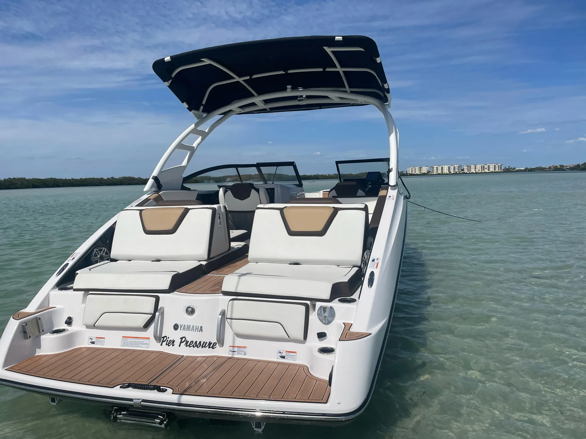Tampa’s finest. “Pier Pressure” 25’ Yamaha Jet Boat