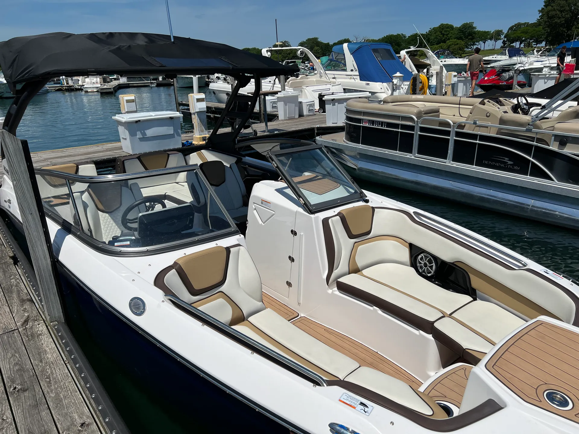 Playpen bound on 25' Yamaha Jetboat!