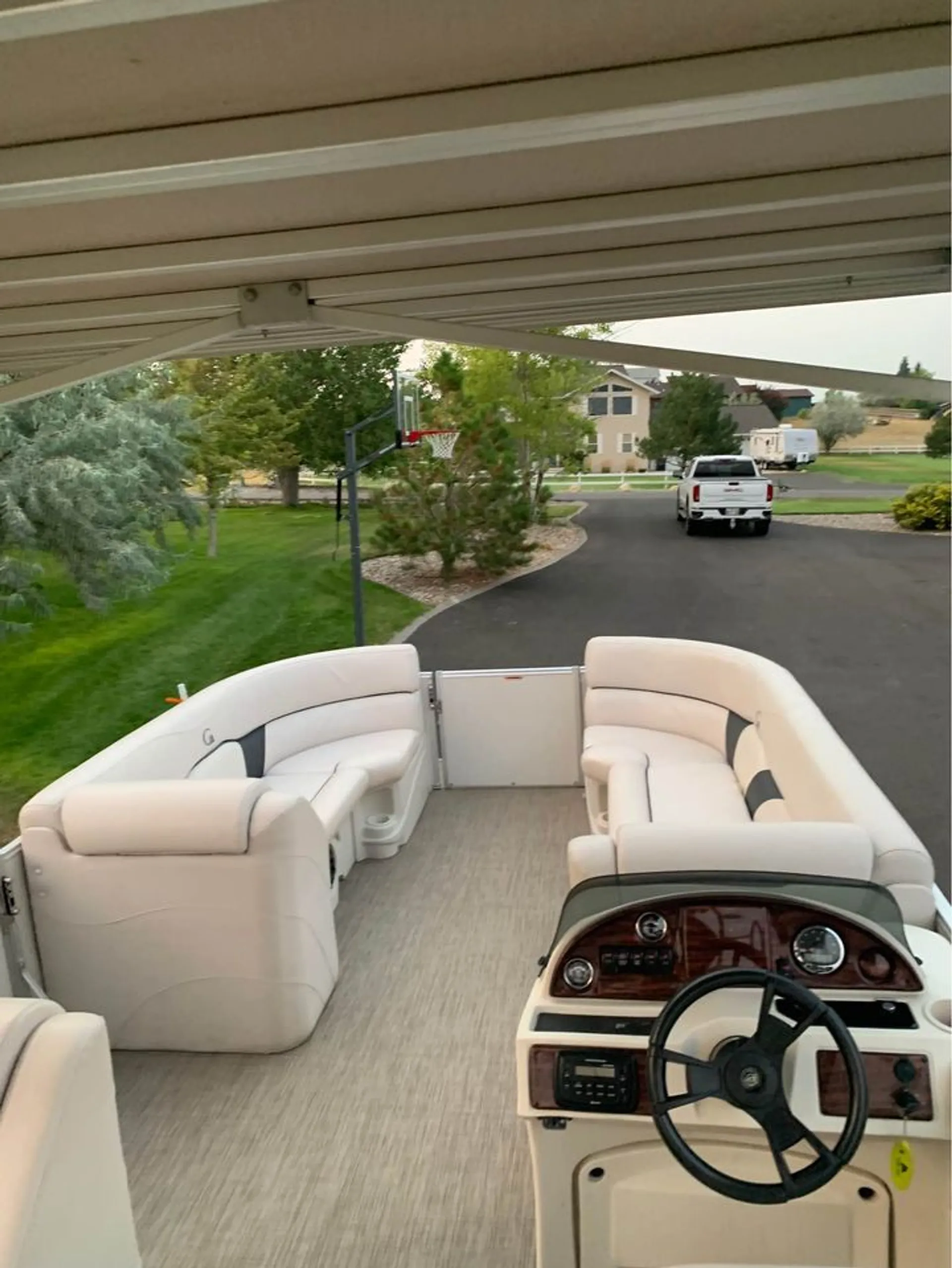 Slide & Upper Deck - 25' Tri-Toon Pontoon Boat - 175hp 