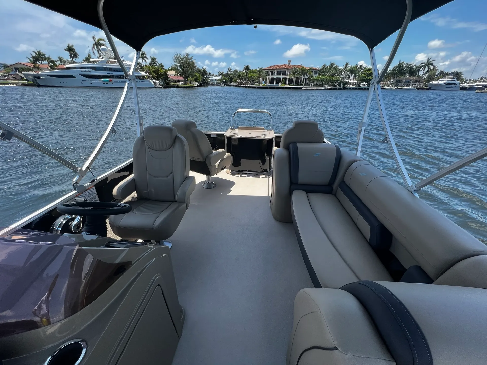Fun on the Water, lots of space and stability with this triton Boat