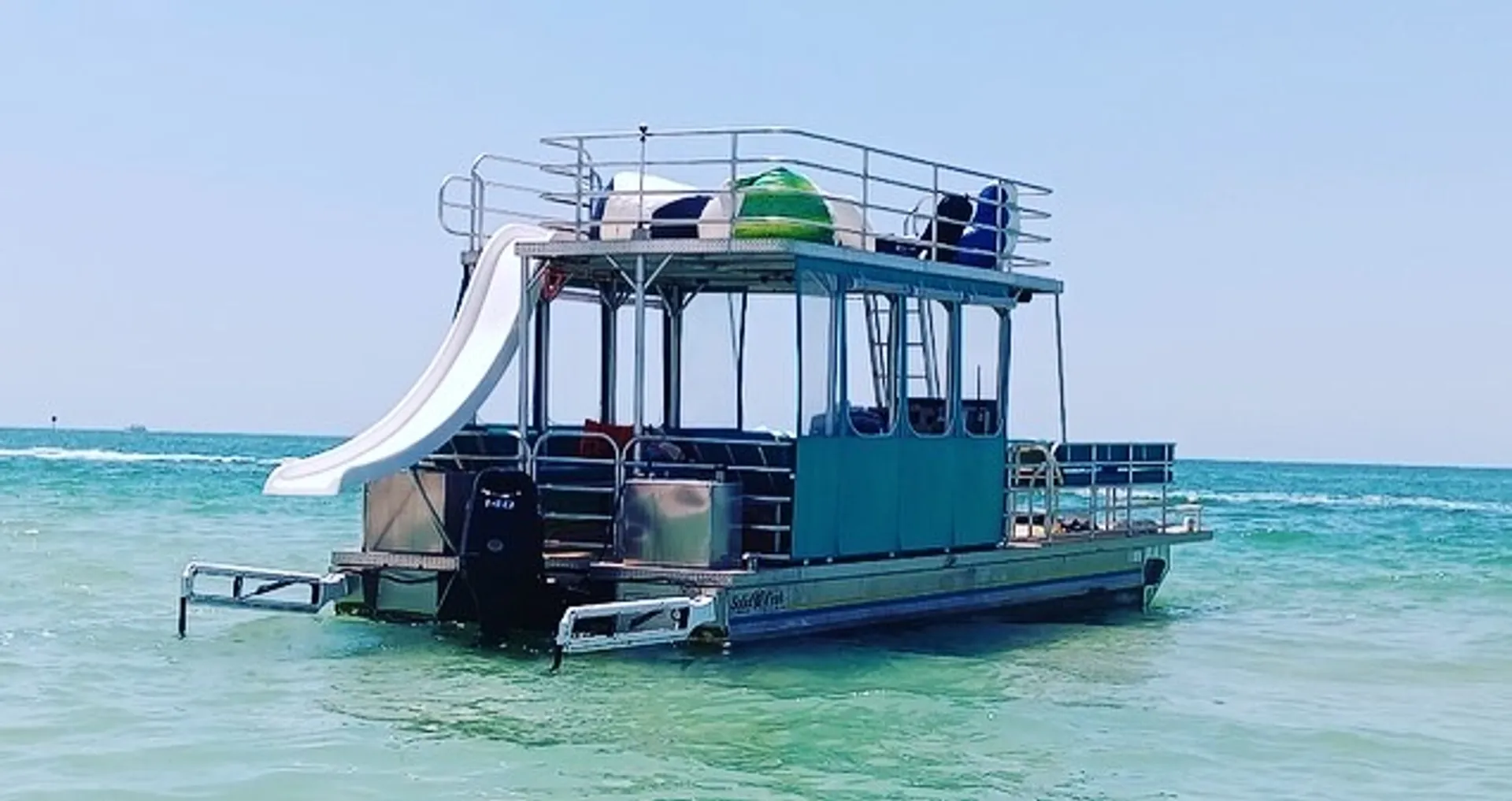 BIG 12 Passenger Dbl Decker Boat with Slide!