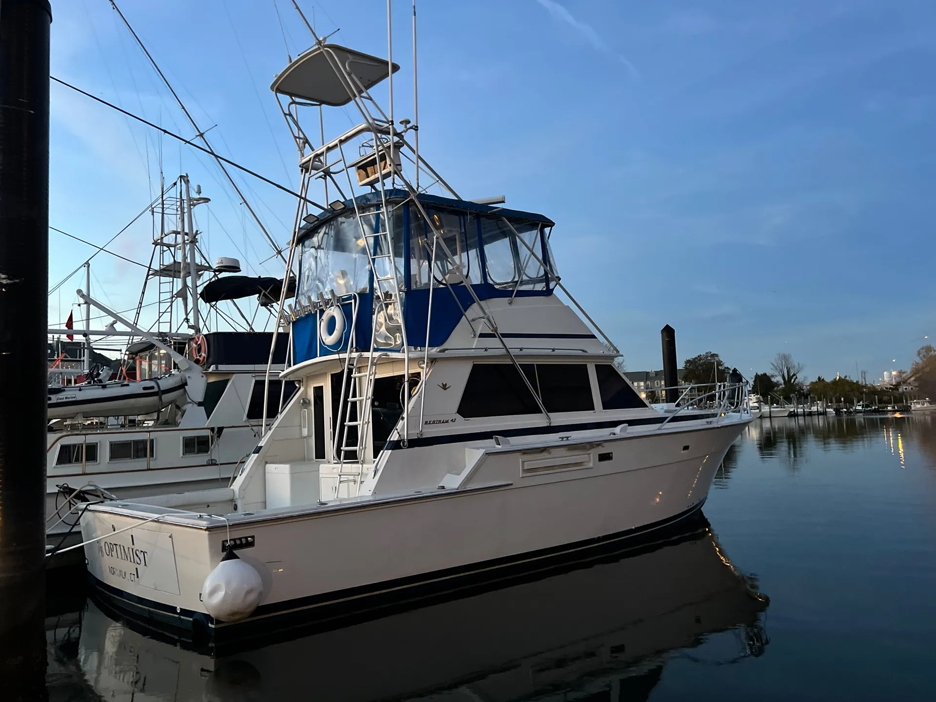 Classic 43ft Bertram | Fishing & Sightseeing Charters in NJ