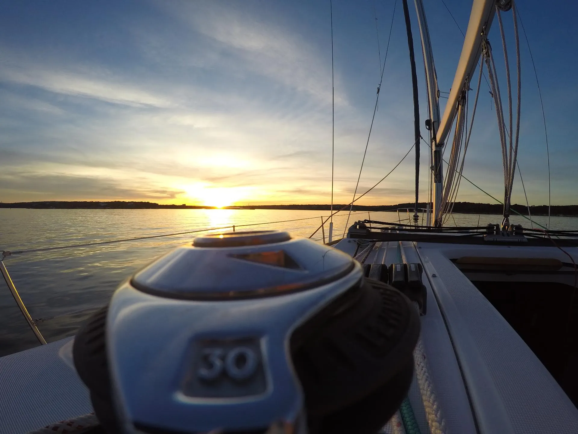 Sail Ripple on Lake Travis, Austin Texas