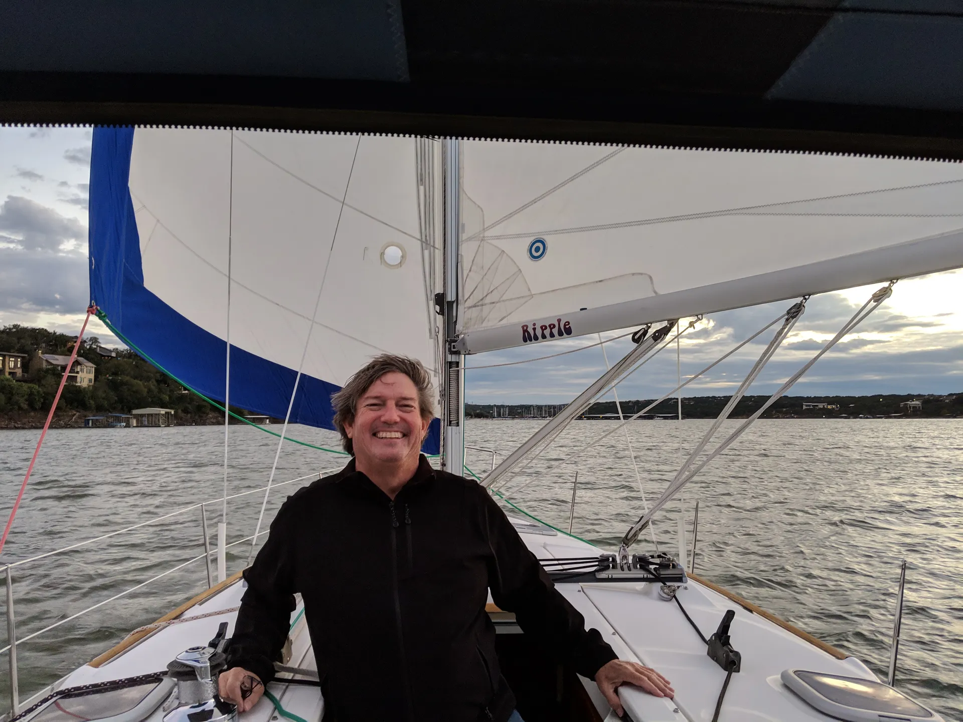 Sail Ripple on Lake Travis, Austin Texas