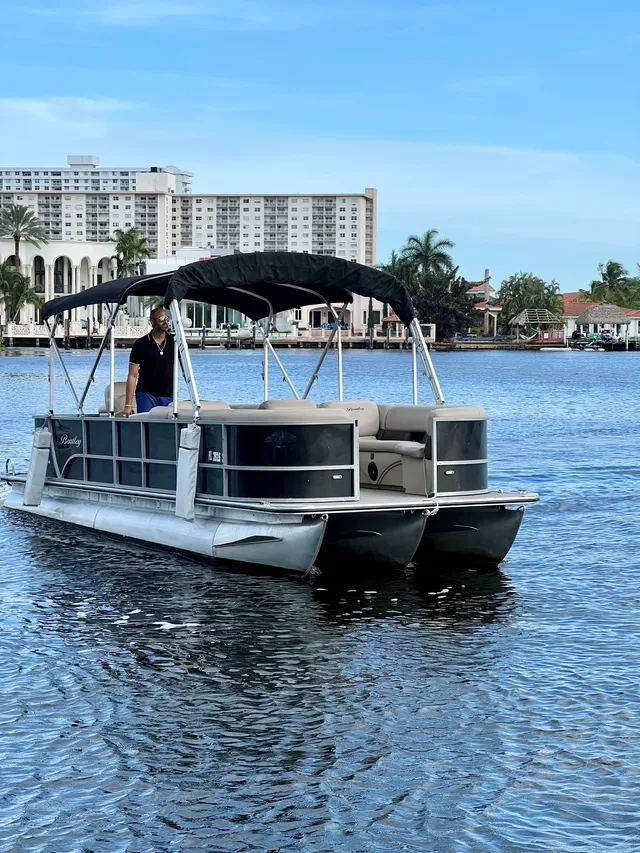 Rent a Bentley pontoon in Hallandale Beach, FL near me