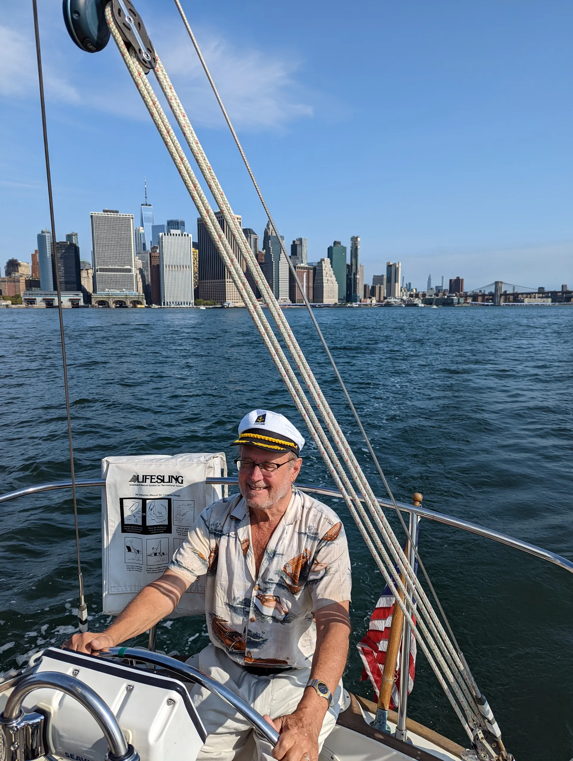 Sail to the Statue of Liberty in NYC Wall Street harbor