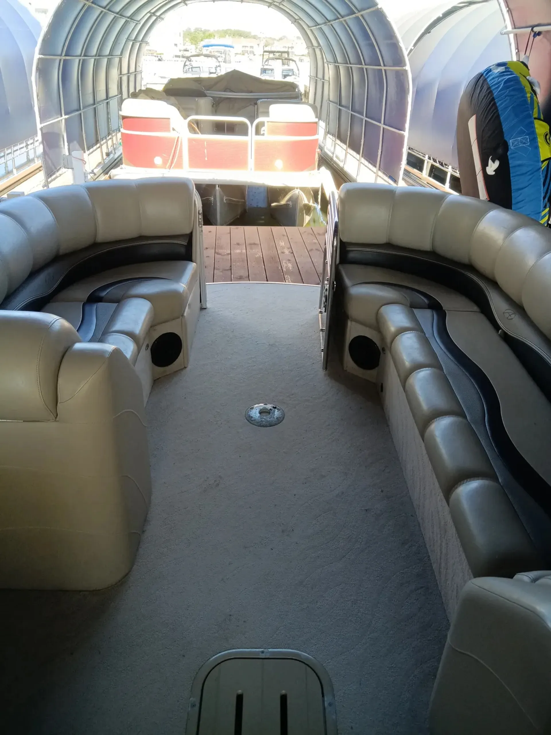 23 ft Avalon Tritoon on Lake Conroe "Ruby"