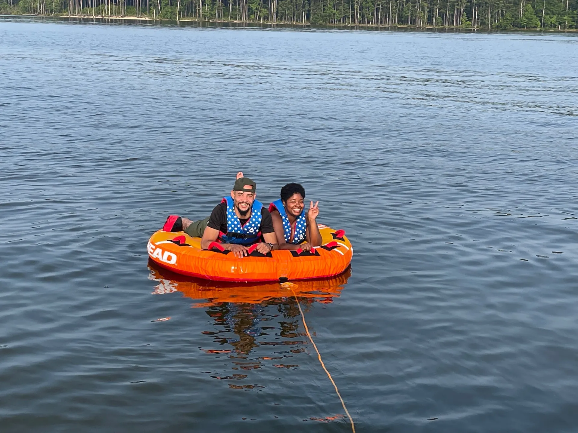 22' Blue Blessings Pontoon with grill. 
