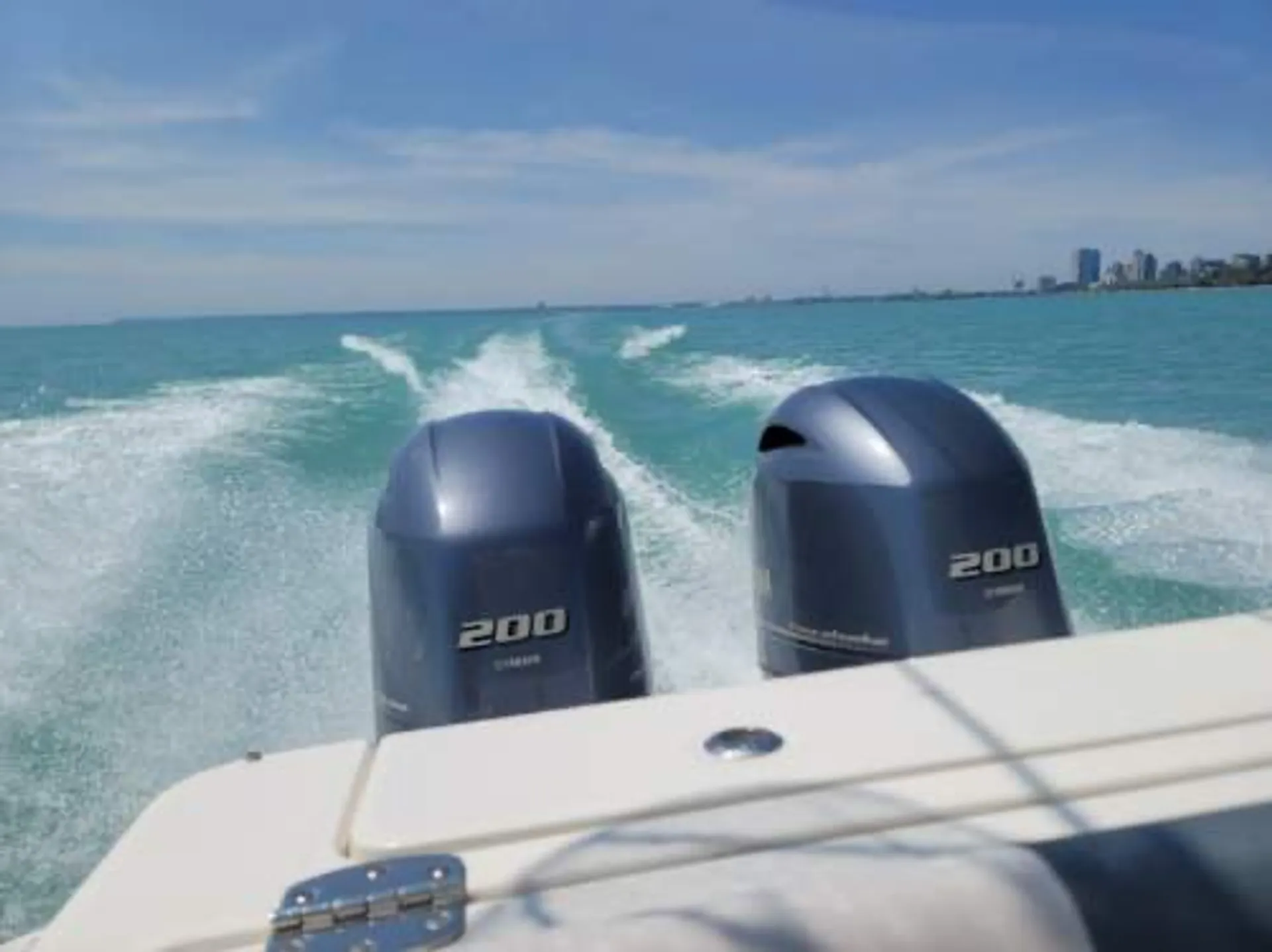 24’ Robalo on Lake Michigan, WITH A BATHROOM!