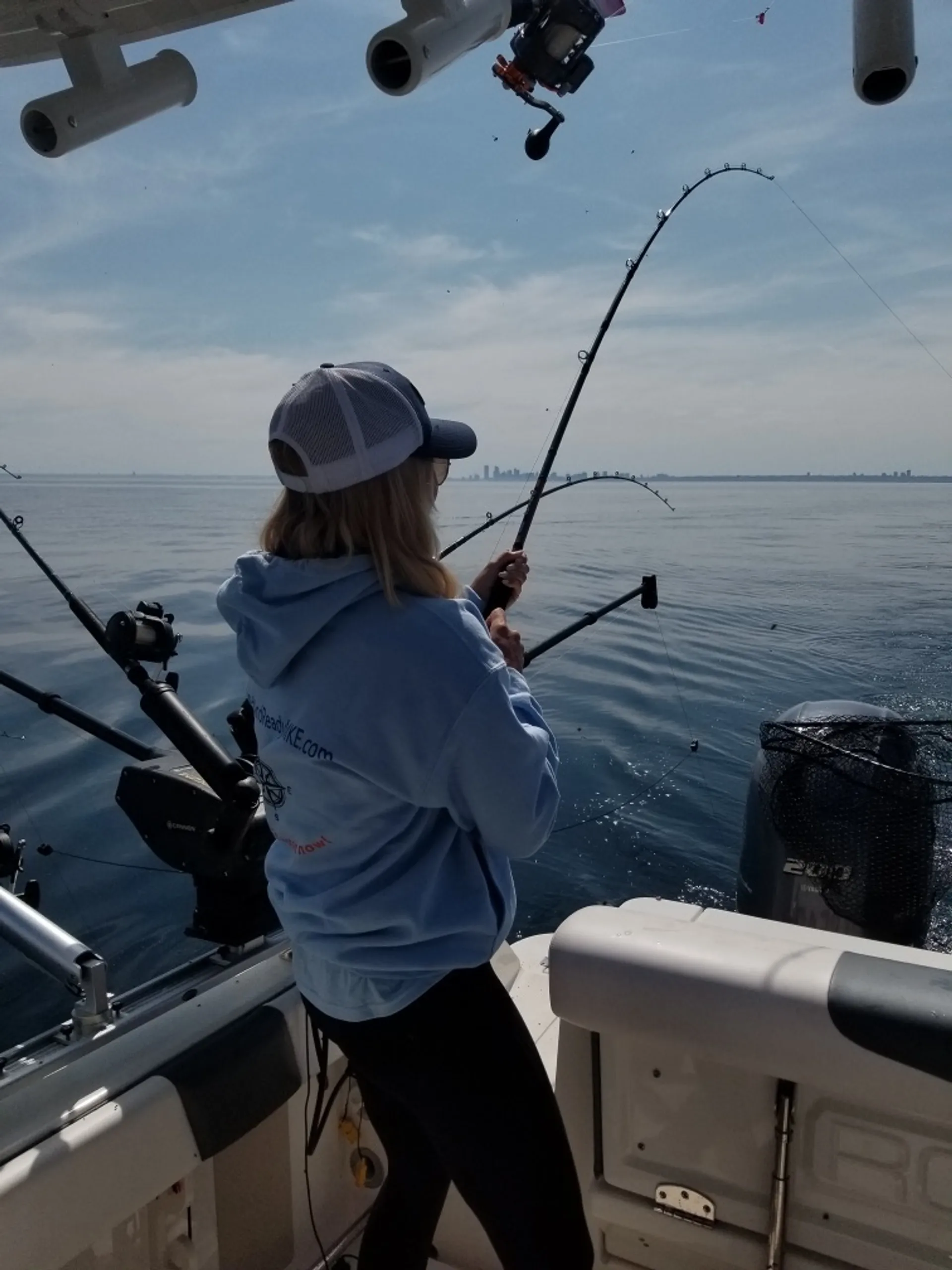 24’ Robalo on Lake Michigan, WITH A BATHROOM!