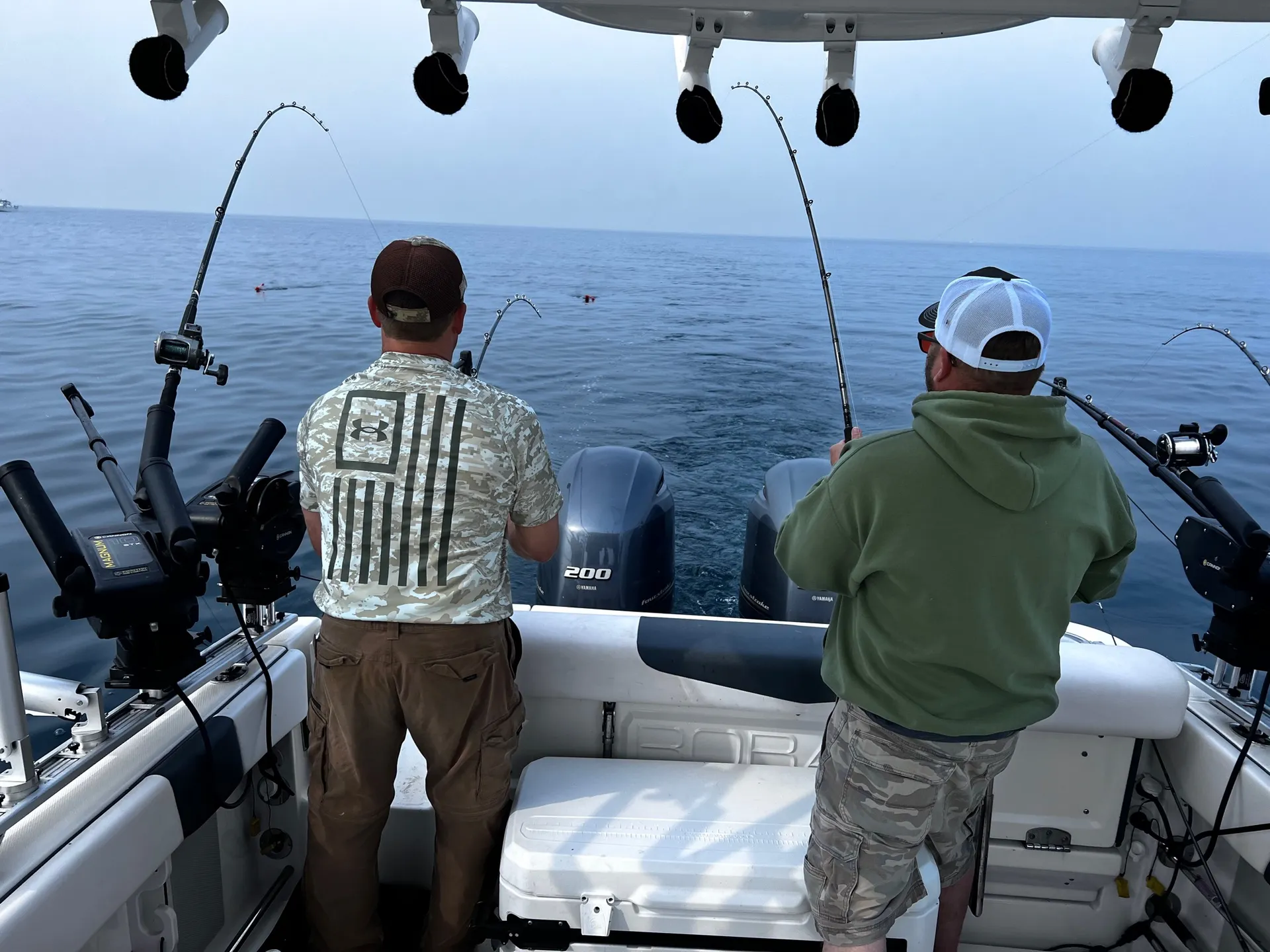 24’ Robalo on Lake Michigan, WITH A BATHROOM!