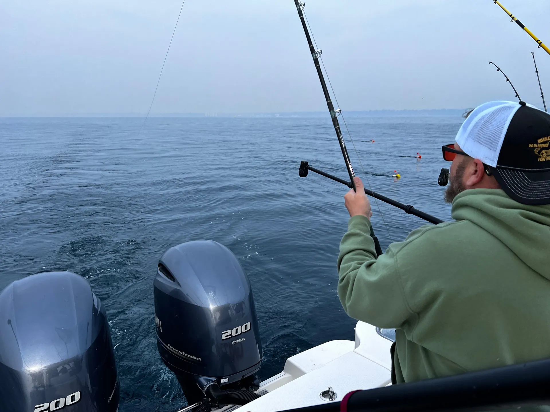 24’ Robalo on Lake Michigan, WITH A BATHROOM!