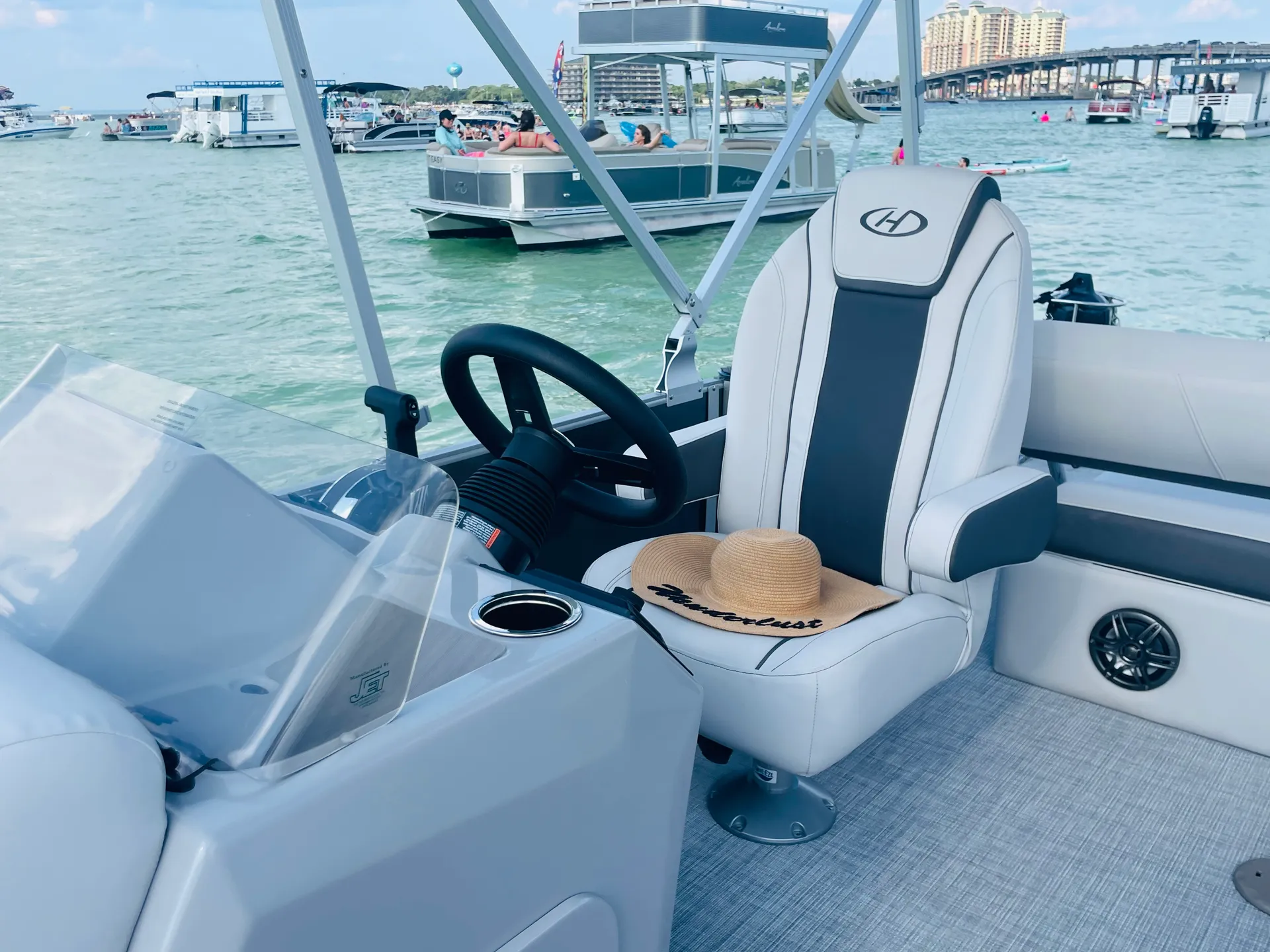 Always Wet Brand New Pontoon Boat in Destin, Florida