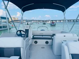 Harris Pontoon to cruise to Crab Island and the Destin Harbor boat photo