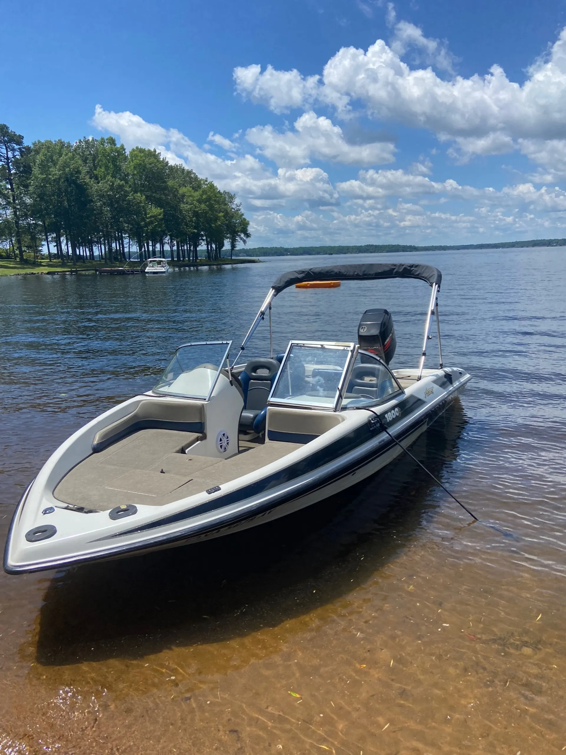 Lake Anna Small Boat Cruise. Fish and ski boat with seating up to 4