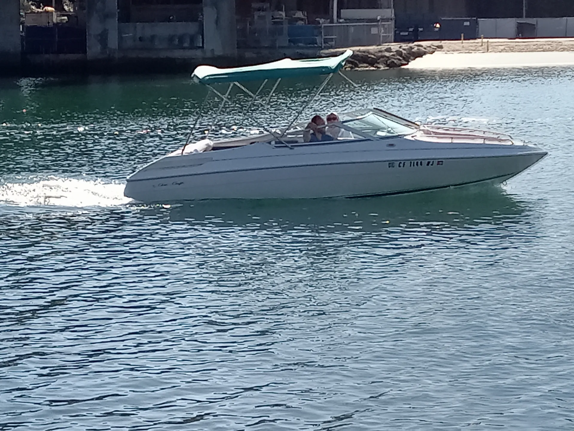 Sportboat.  Chris Craft Cruiser rental is available 2X per month.