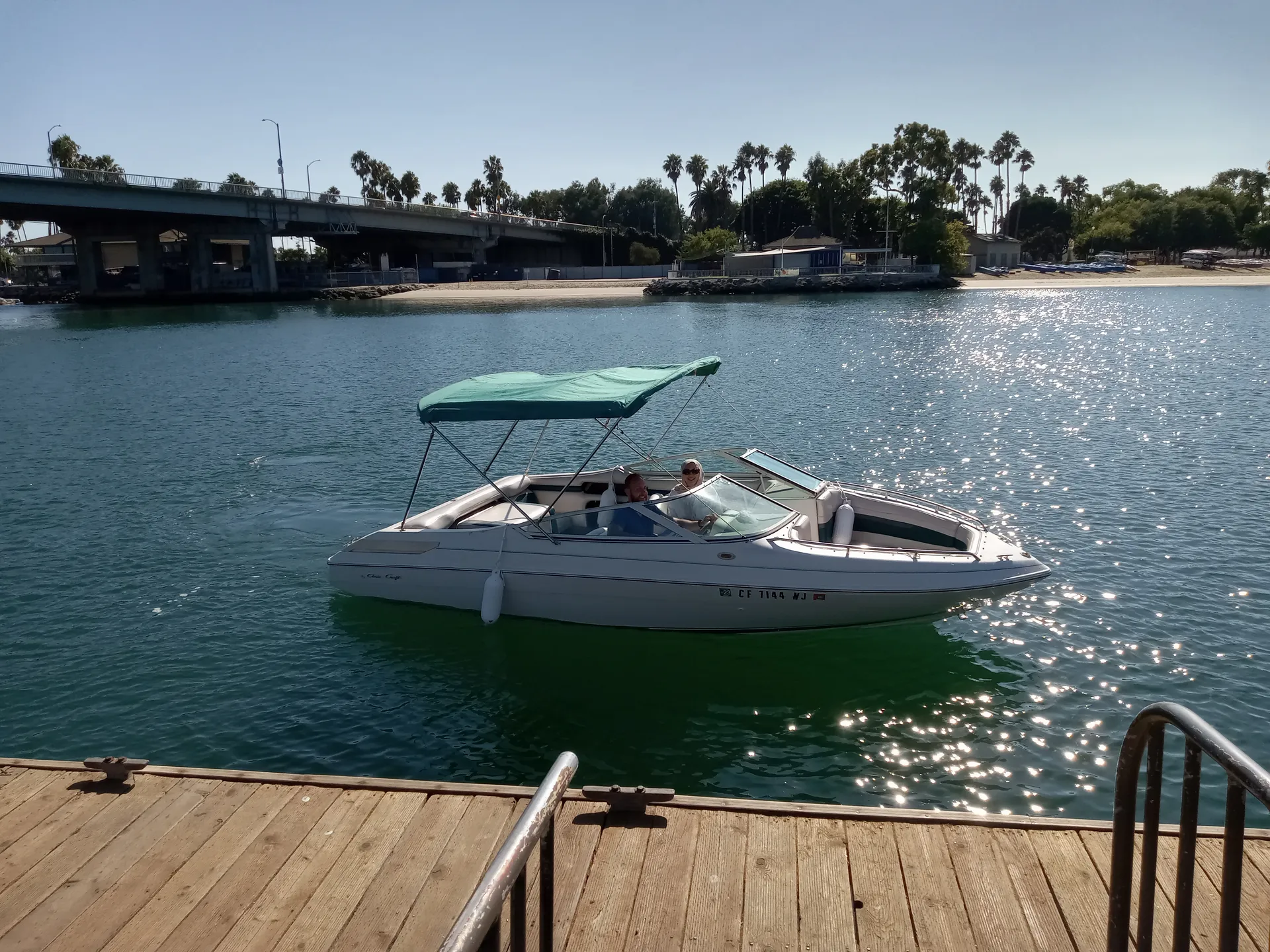 Sportboat.  Chris Craft Cruiser rental is available 2X per month.