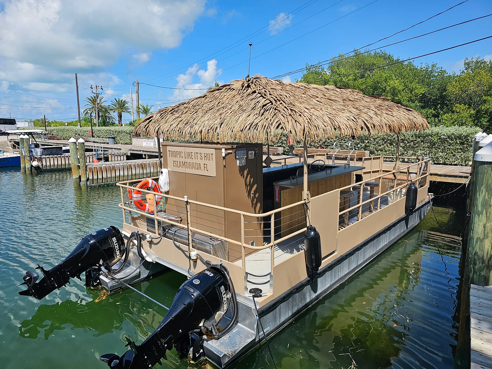 Private Tiki Boat Charters for up to 18 Passengers