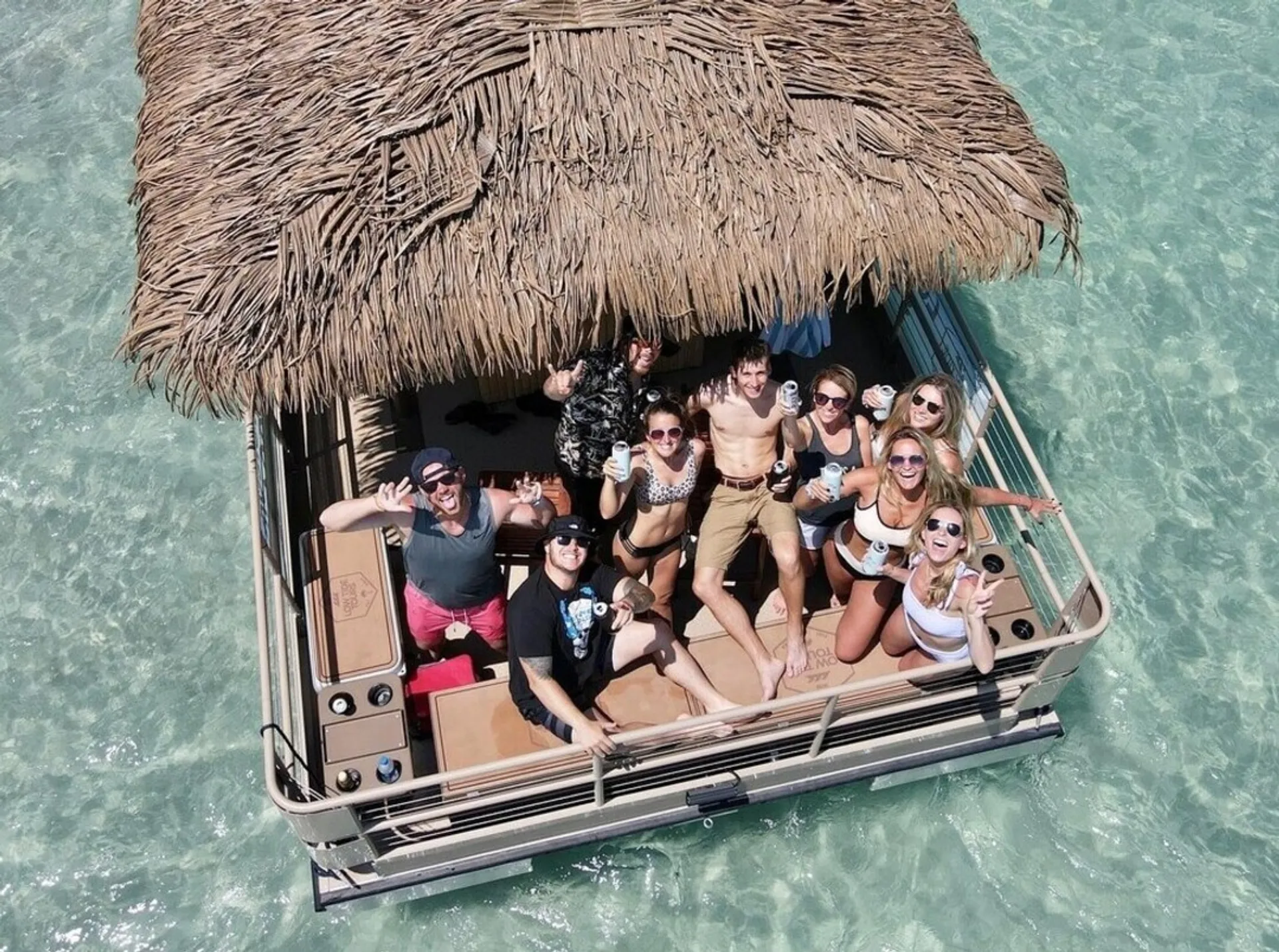 Private Tiki Boat Charters for up to 18 Passengers
