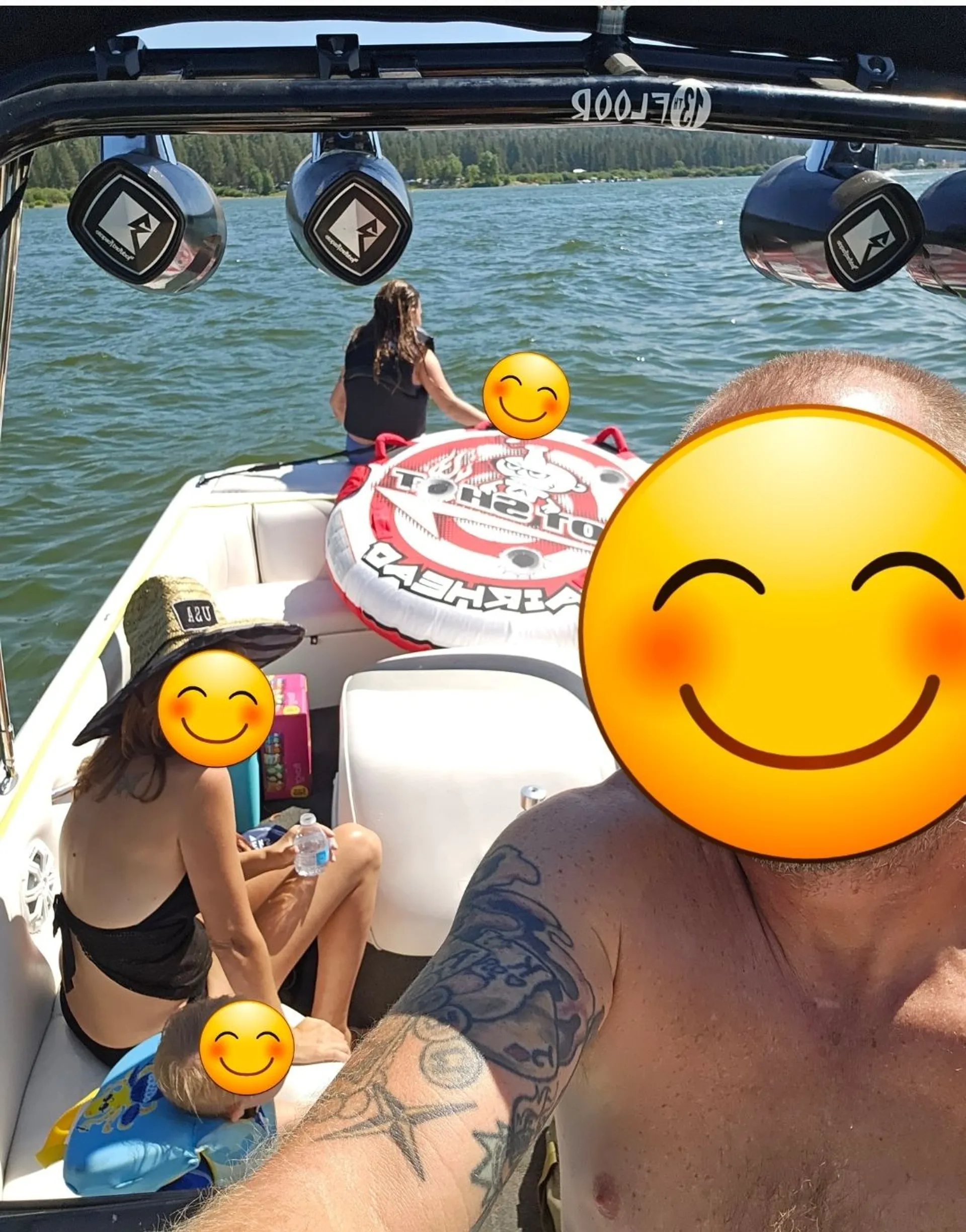 Big Bear. Wakesurf, Wakeboard, Tube.