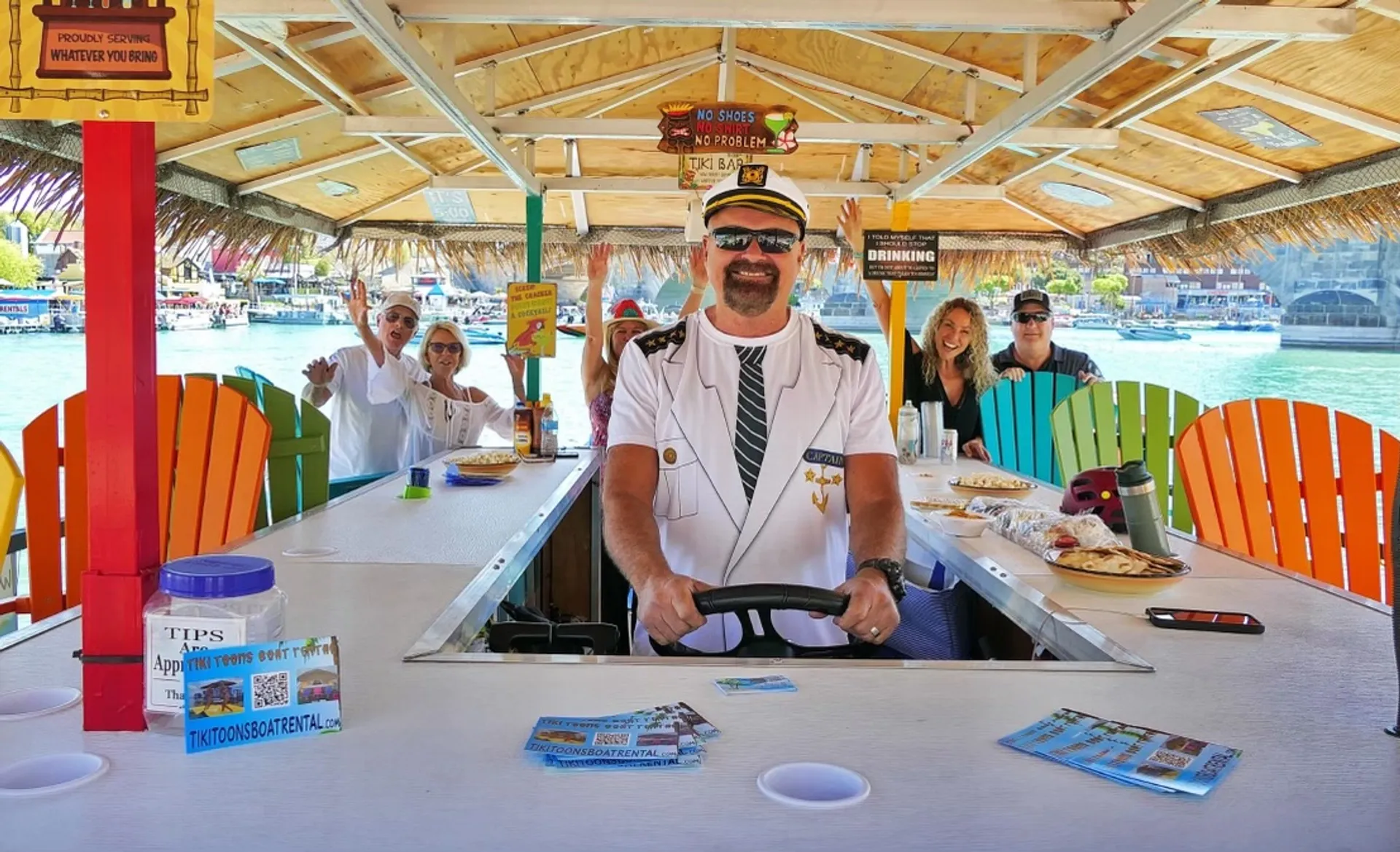 TikiToons Party Pontoon Ideal for larger groups