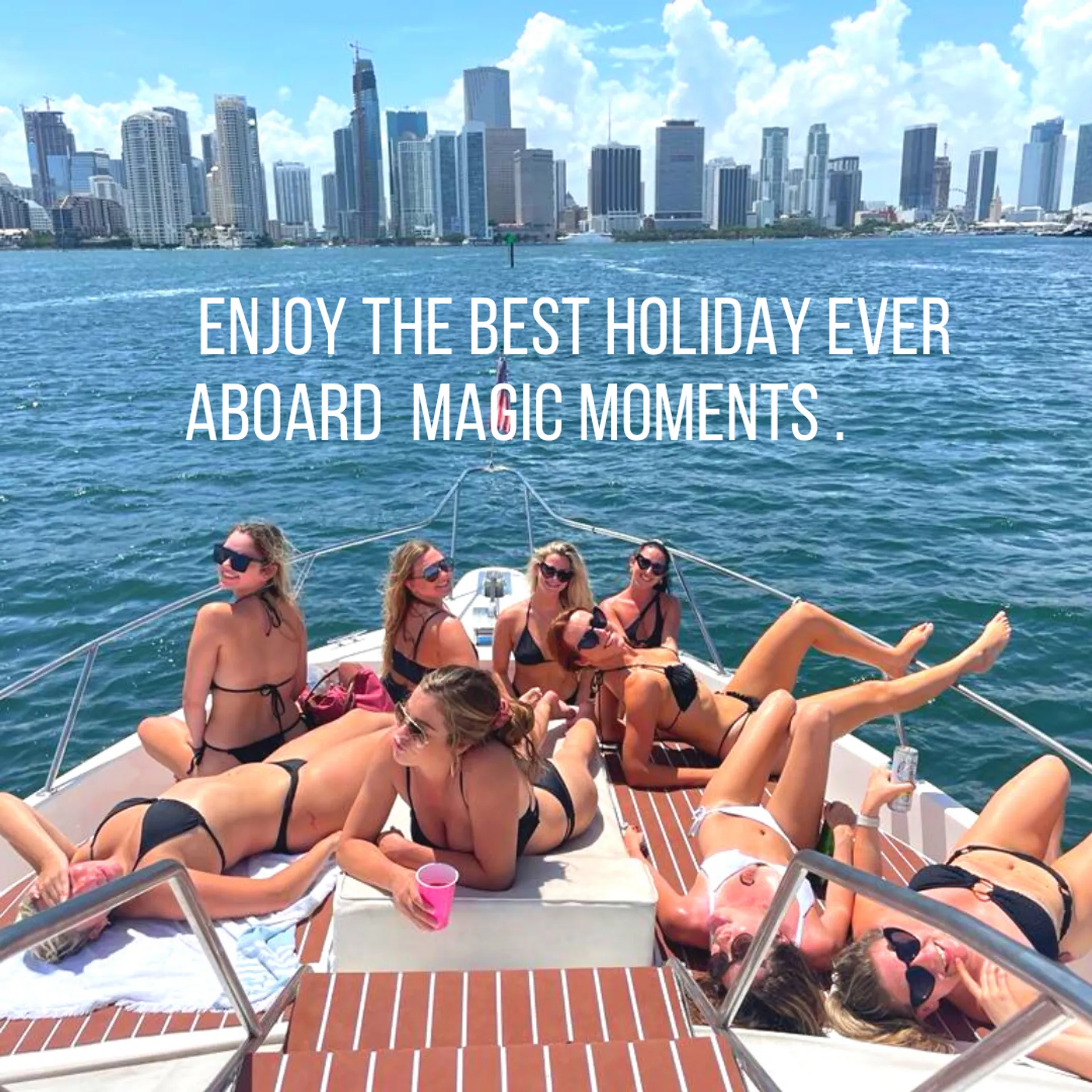 48’ Yacht. $100 OFF WEEKDAYS !!! 👌Great prices... 13 Guests