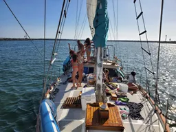 Great times on a huge 55ft sail yacht. 12 people. boat photo